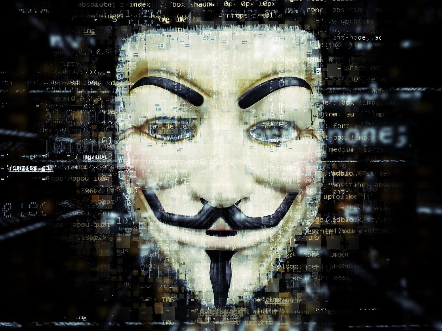 Auf einer Seite erschien ein Banner des Hackerkollektivs "Anonymous". Auf einer Seite erschien ein Banner des Hackerkollektivs "Anonymous".