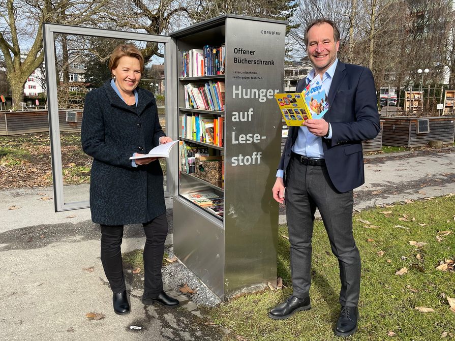 Dornbirn bietet fünf offene Bücherschränke an. Dornbirn bietet fünf offene Bücherschränke an.