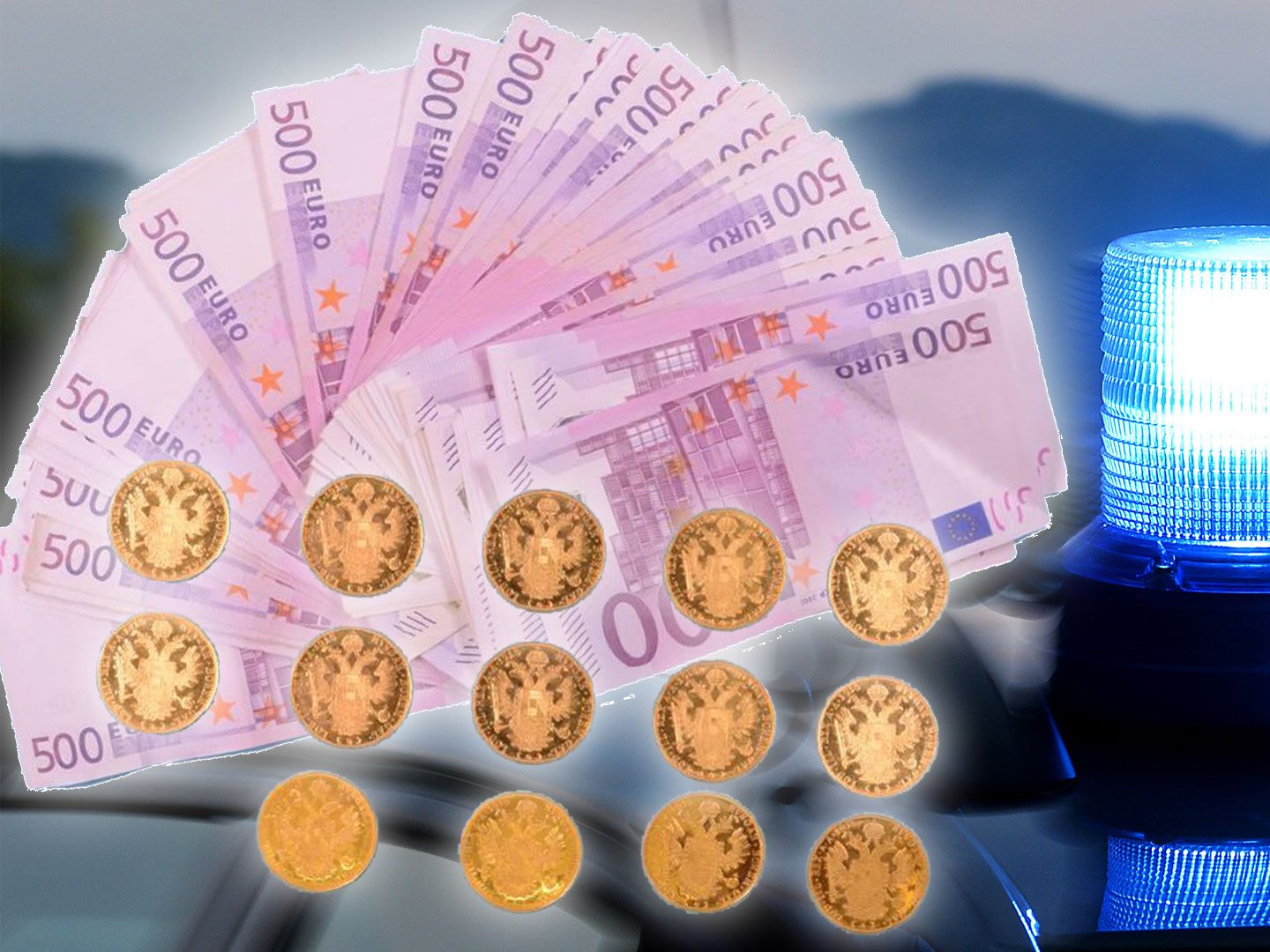 Bargeld und Golddukaten wurden gefunden. Bargeld und Golddukaten wurden gefunden.
