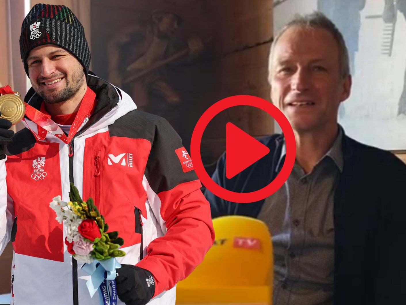 Große Freunde auch bei Papa Hubert Strolz