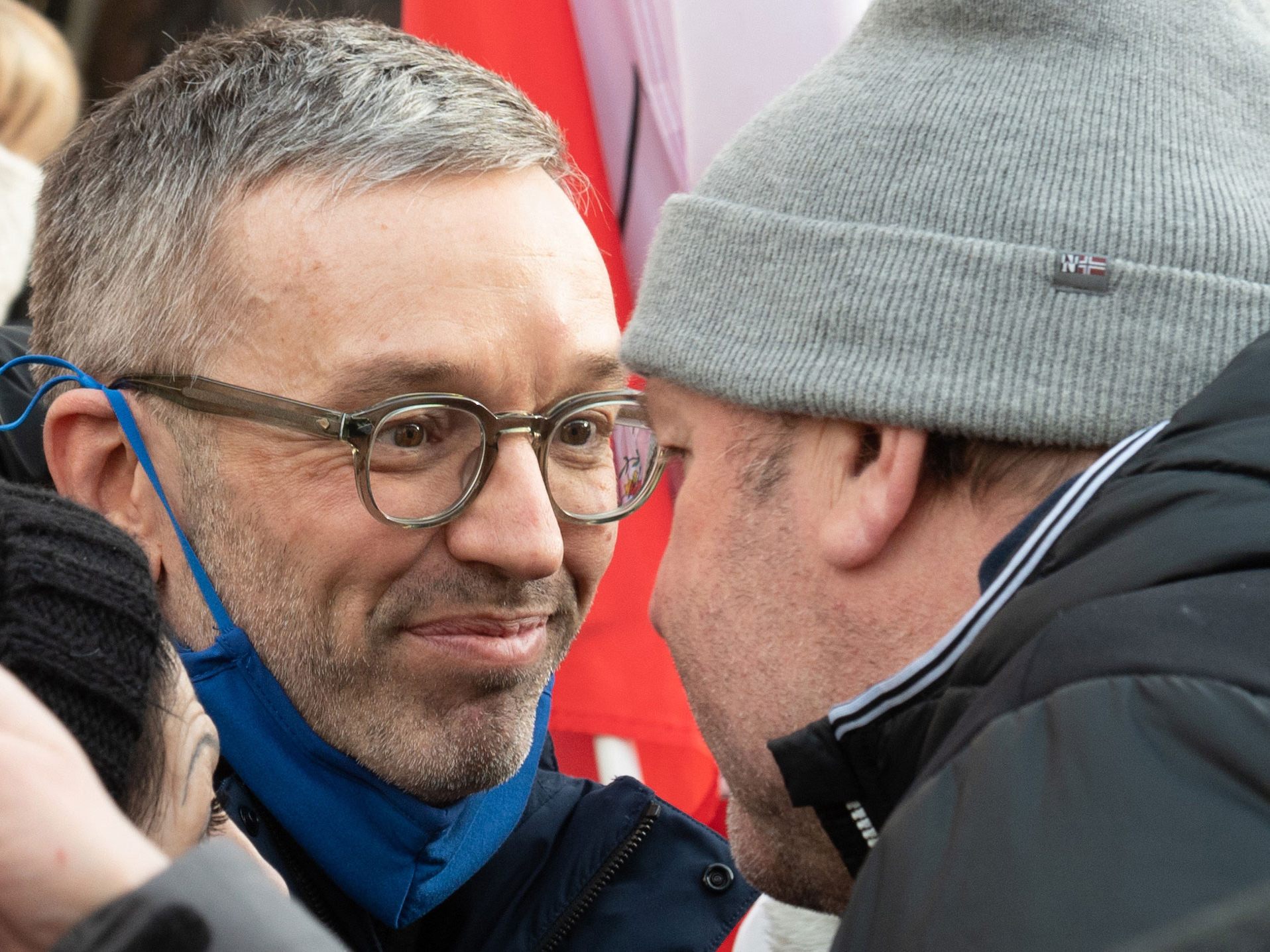 FPÖ-Chef Kickl kassiert eine Verwaltungsanzeige bei dieser Demonstration am 9. Jänner in Innsbruck FPÖ-Chef Kickl kassiert eine Verwaltungsanzeige bei dieser Demonstration am 9. Jänner in Innsbruck