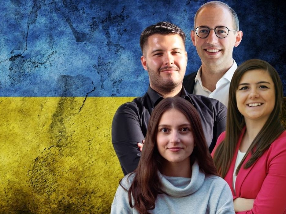 Abgesehen von der FPÖ setzen die Jugendorganisationen von Vorarlberger Parteien ein gemeinsames Zeichen der Solidarität mit der Ukraine.