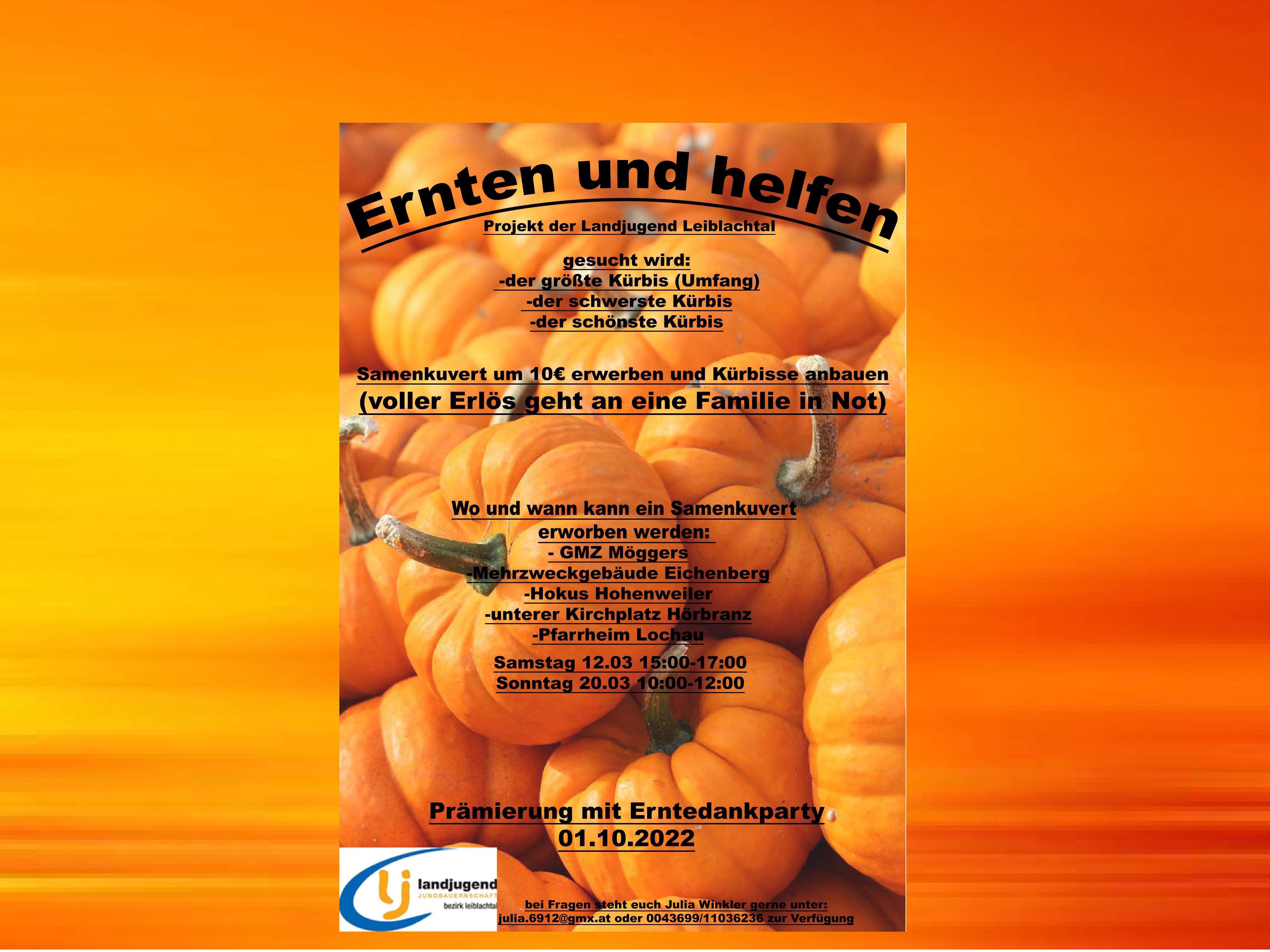 Ernten und Helfen