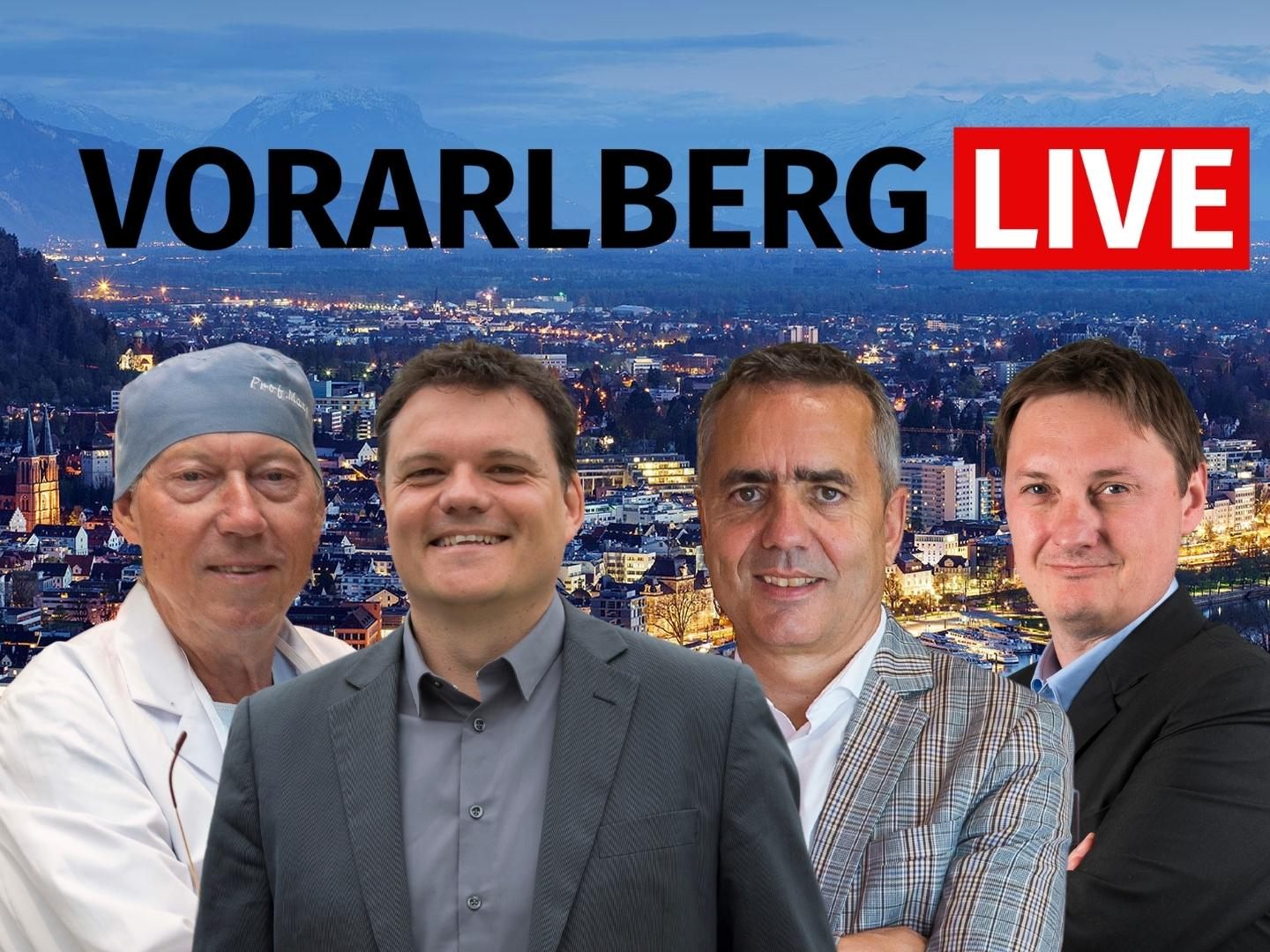 Werner L. Mang, Thomas Schierle und Robert Küng sind am Dienstag zu Gast bei "Vorarlberg LIVE". Werner L. Mang, Thomas Schierle und Robert Küng sind am Dienstag zu Gast bei "Vorarlberg LIVE".