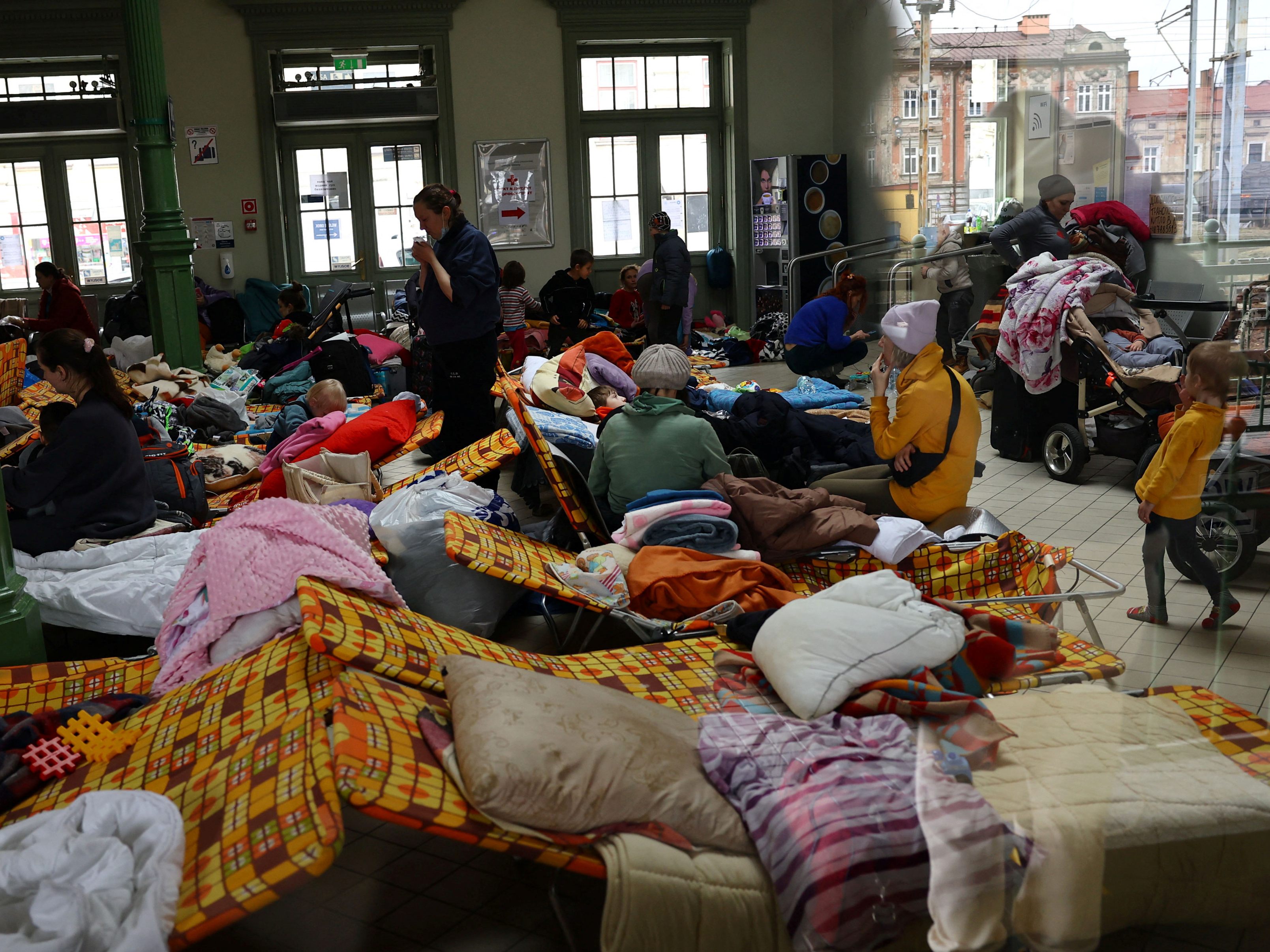 Ukrainische Flüchtlinge in Polen.