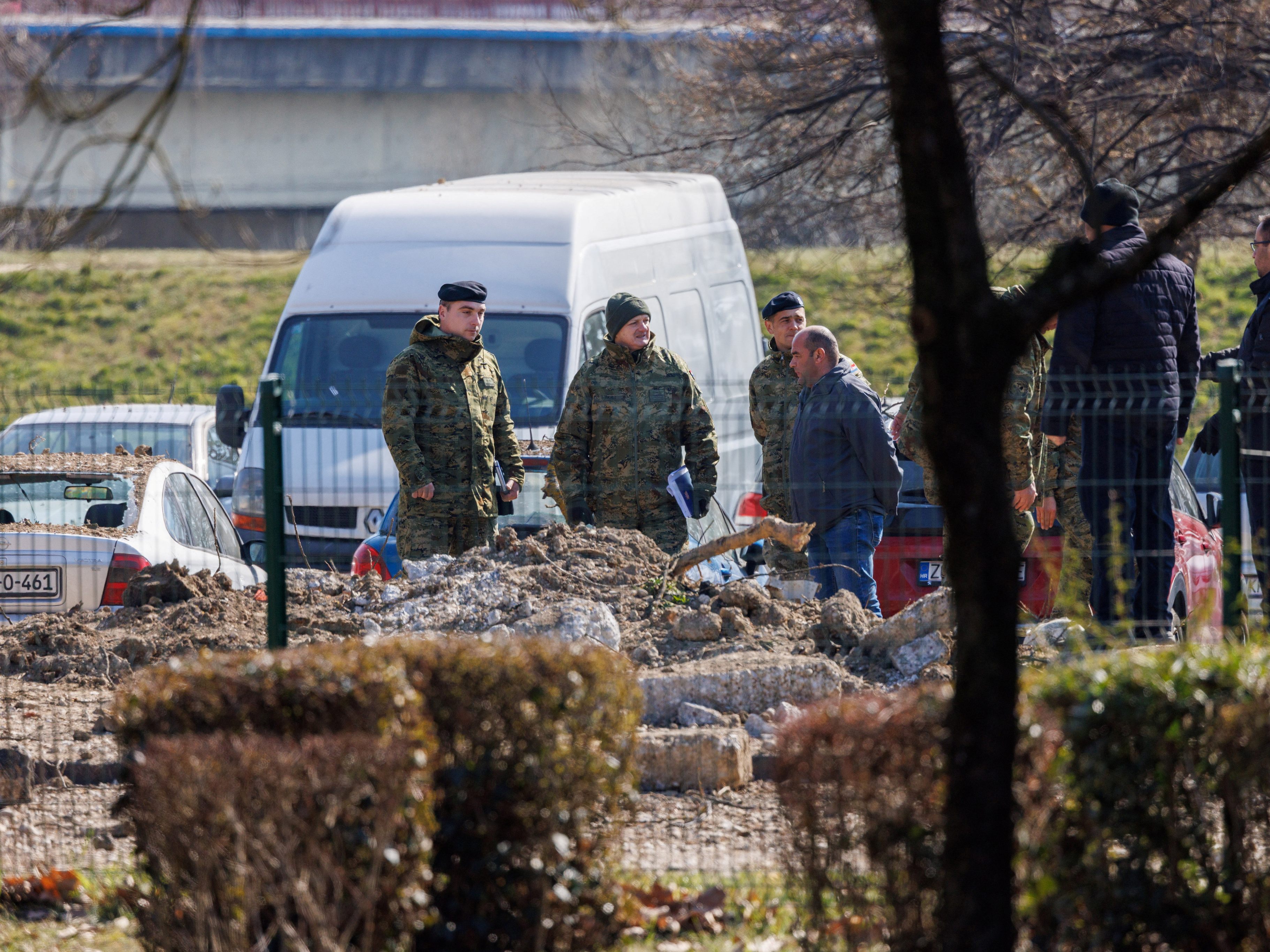 Die Militärdrohne dürfte eine Fliegerbombe transportiert haben. Die Militärdrohne dürfte eine Fliegerbombe transportiert haben.