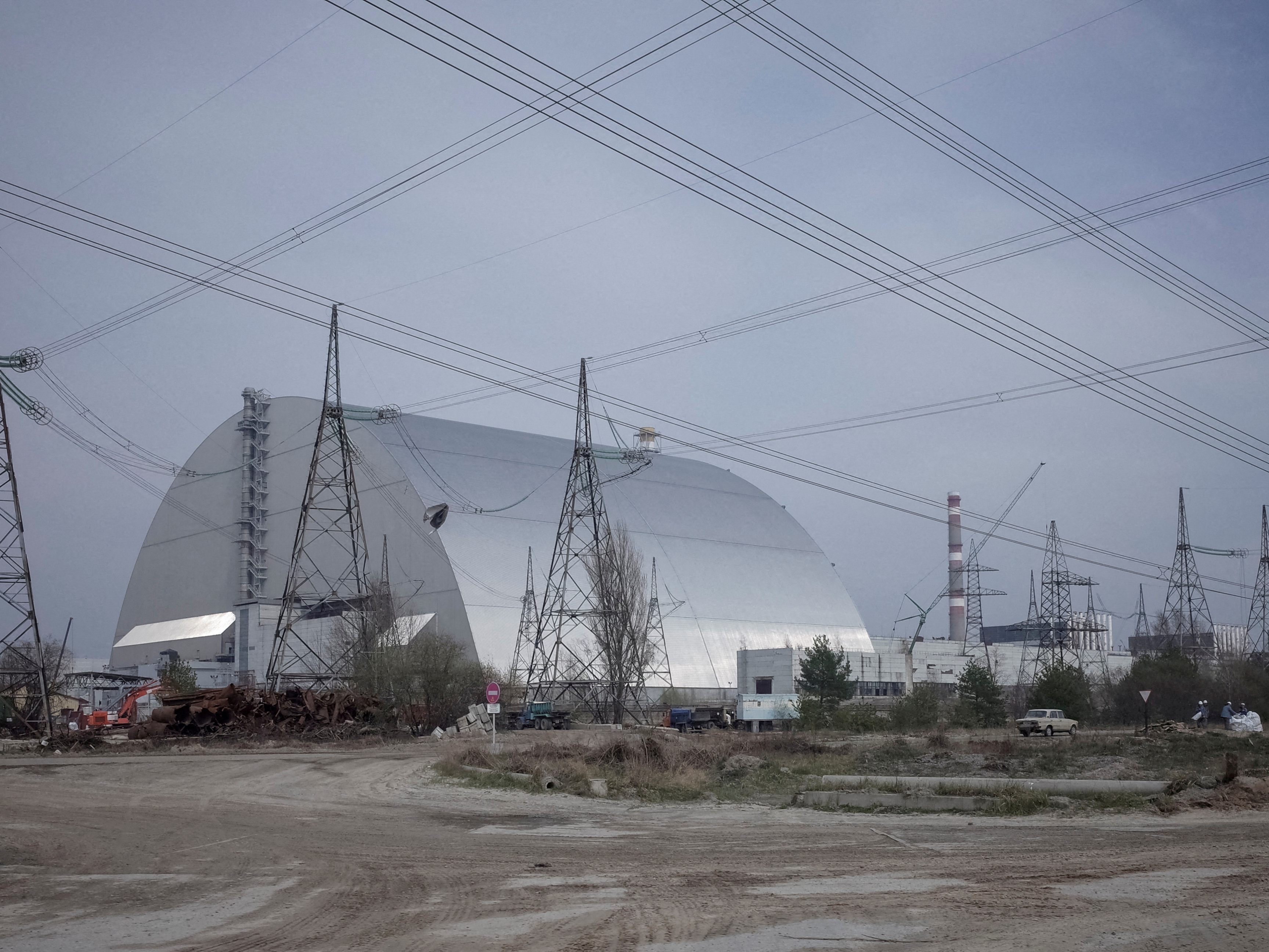 IAEA: Atomruine von Tschernobyl hat wieder Strom. IAEA: Atomruine von Tschernobyl hat wieder Strom.