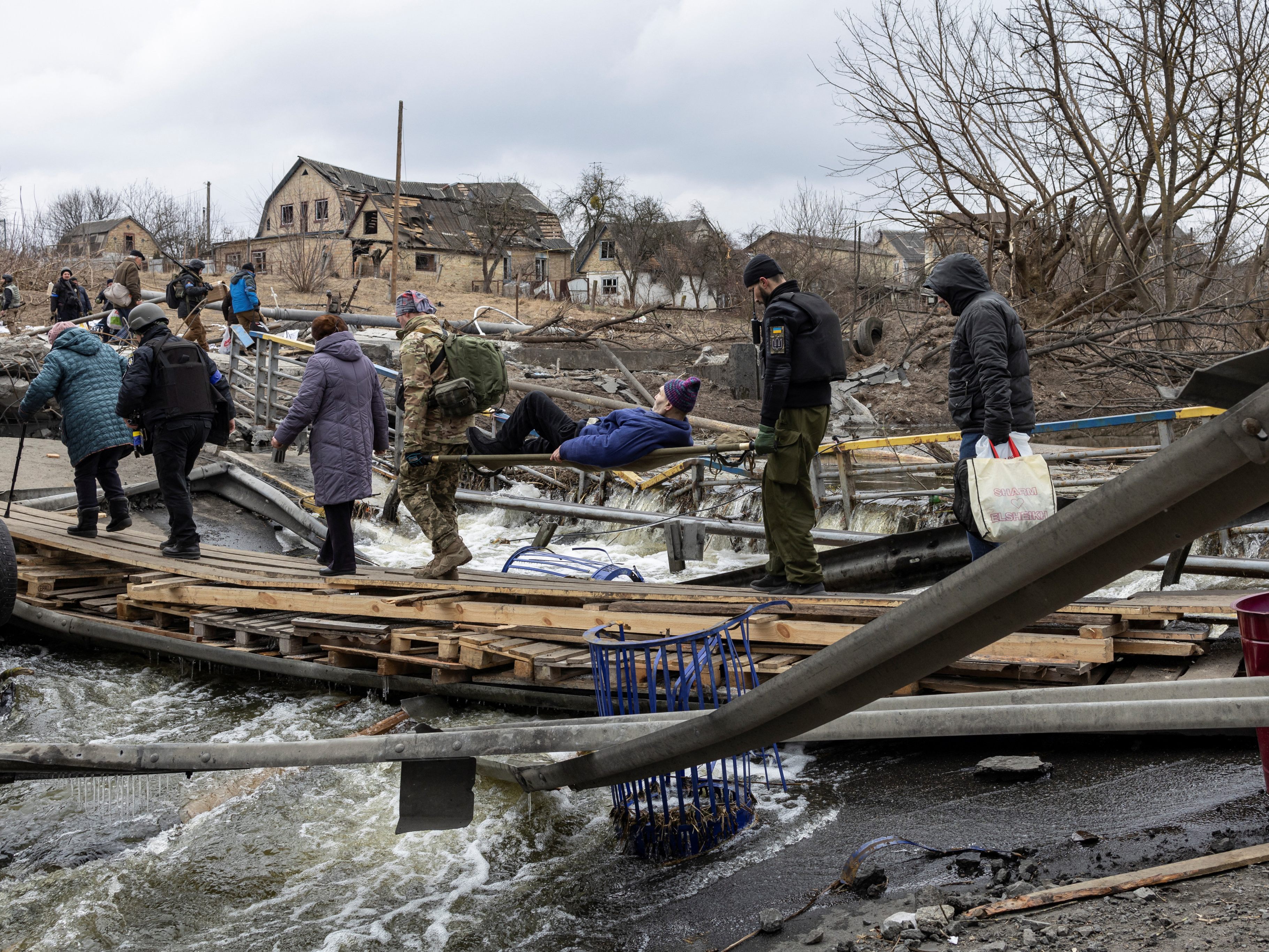 Ukraine: Nur sieben der geplanten zehn Fluchtkorridore funktionierten. Ukraine: Nur sieben der geplanten zehn Fluchtkorridore funktionierten.