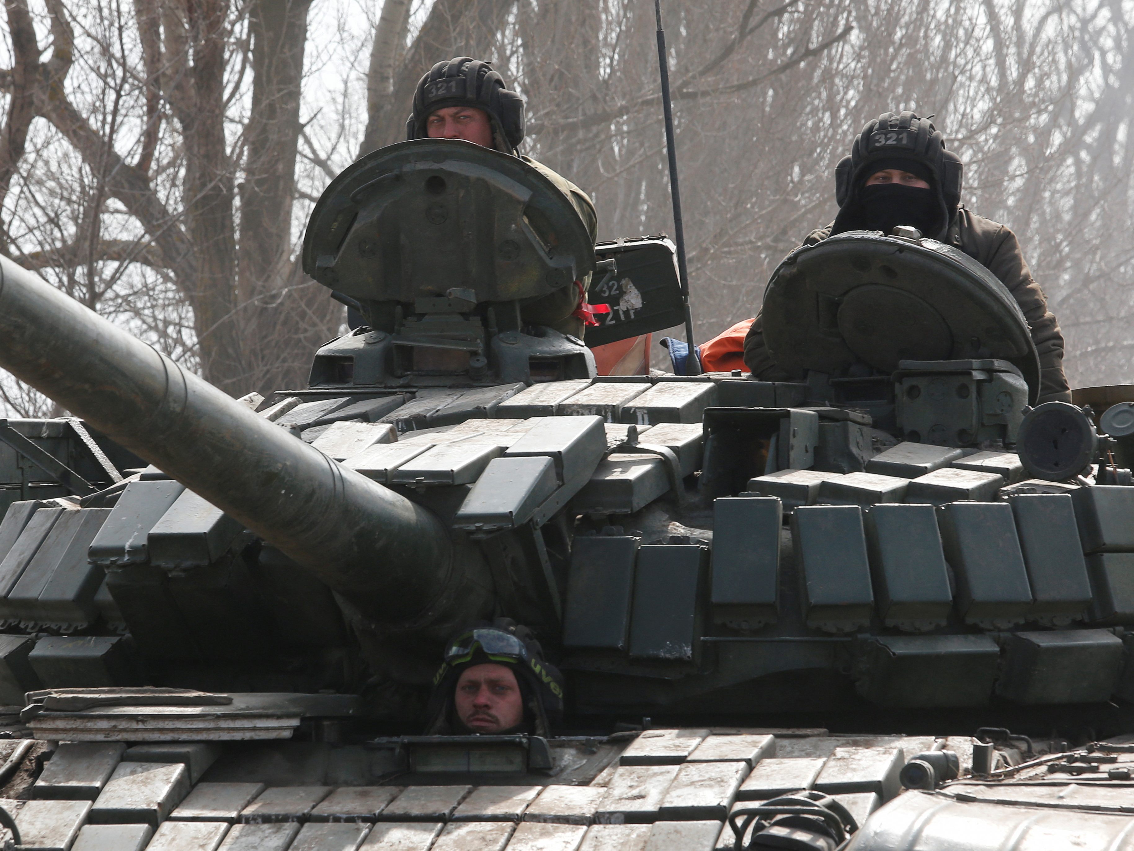 Der russische Vormarsch in der Ukraine geht nur langsam voran. Der russische Vormarsch in der Ukraine geht nur langsam voran.