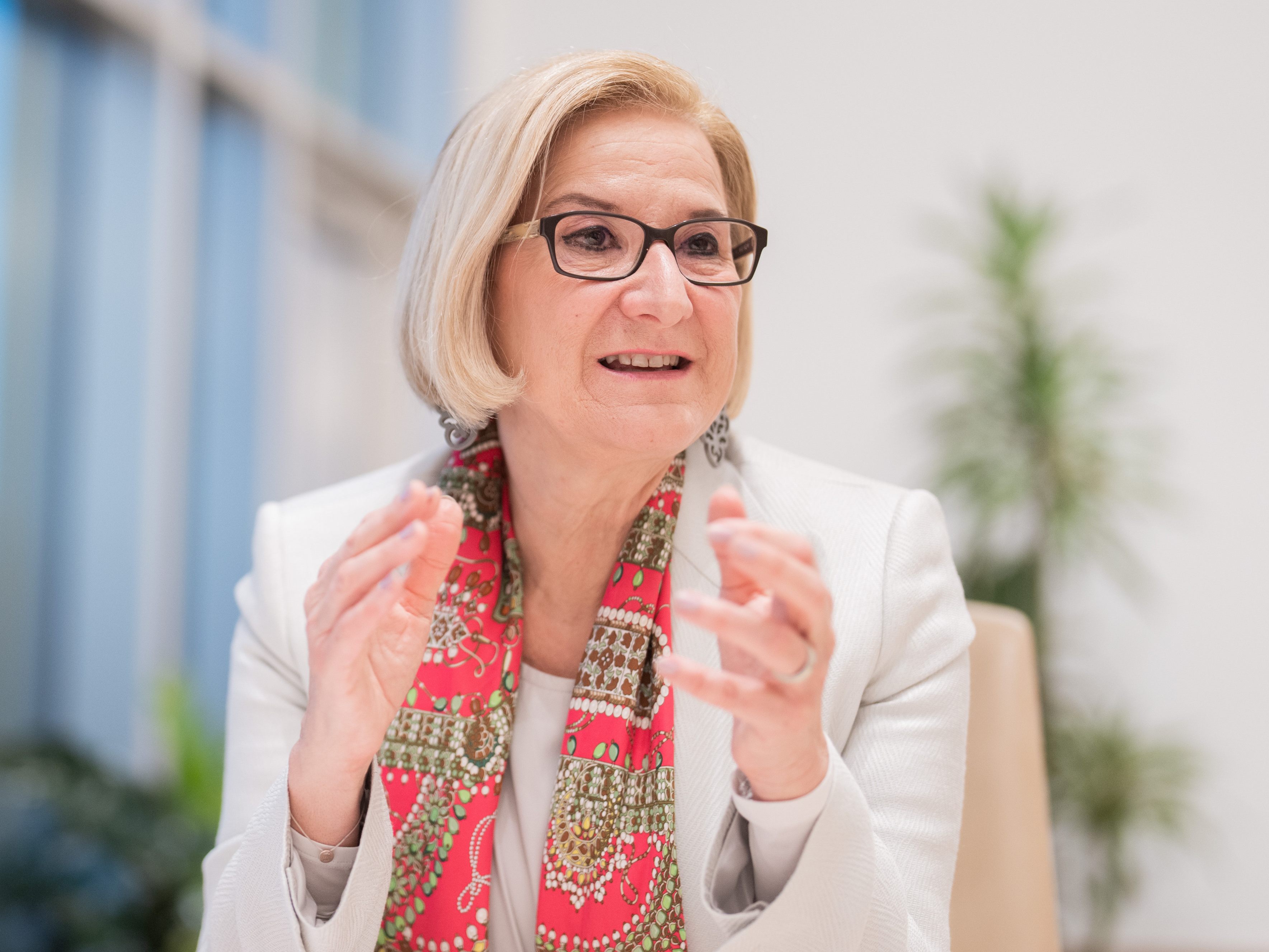 Johanna Mikl-Leitner erkennt "eine Welle der Solidarität". Johanna Mikl-Leitner erkennt "eine Welle der Solidarität".
