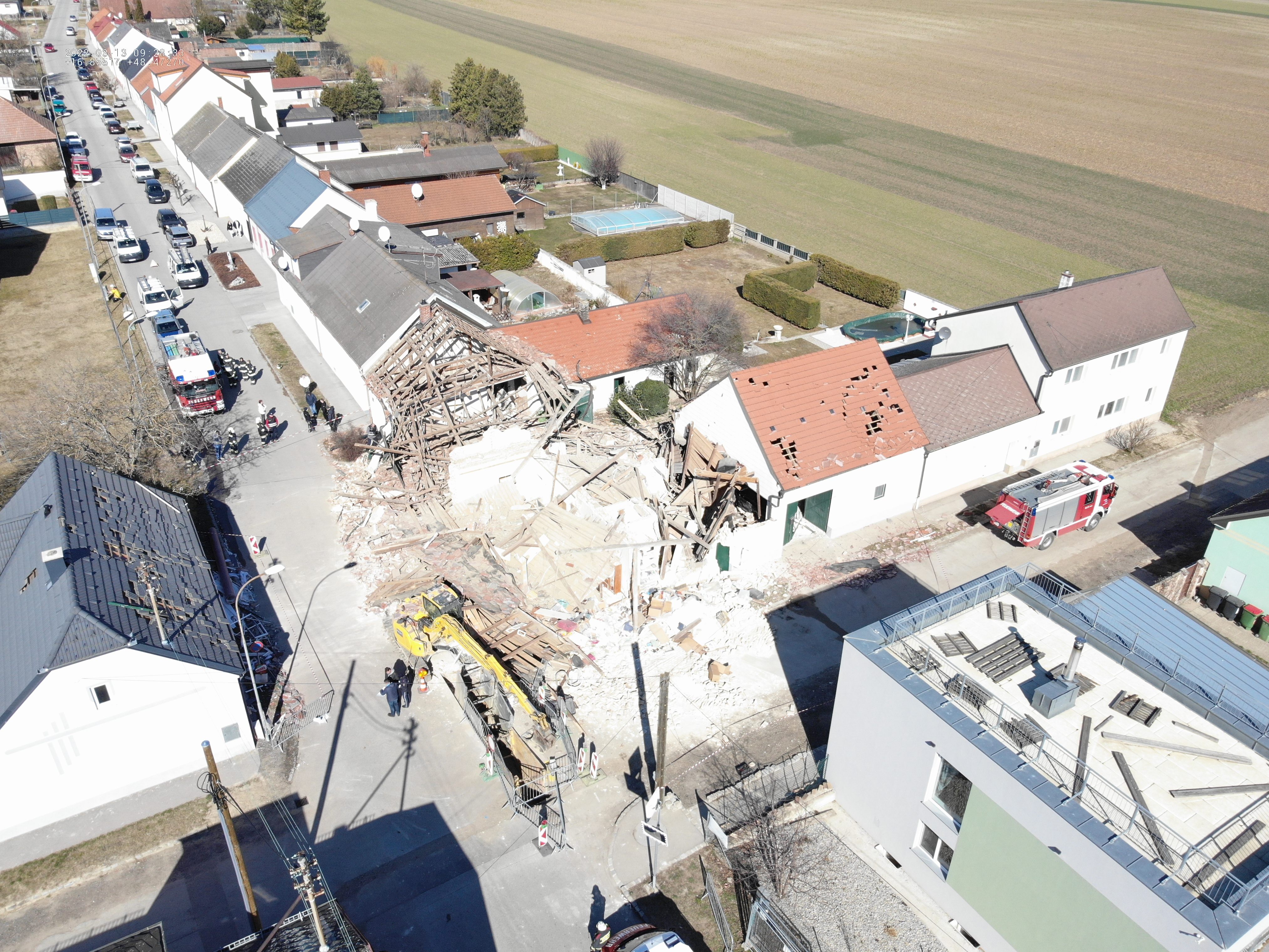 Hier ereignete sich die Explosion im Einfamilienhaus in NÖ: Eine 66-Jährige wurde schwer verletzt Hier ereignete sich die Explosion im Einfamilienhaus in NÖ: Eine 66-Jährige wurde schwer verletzt