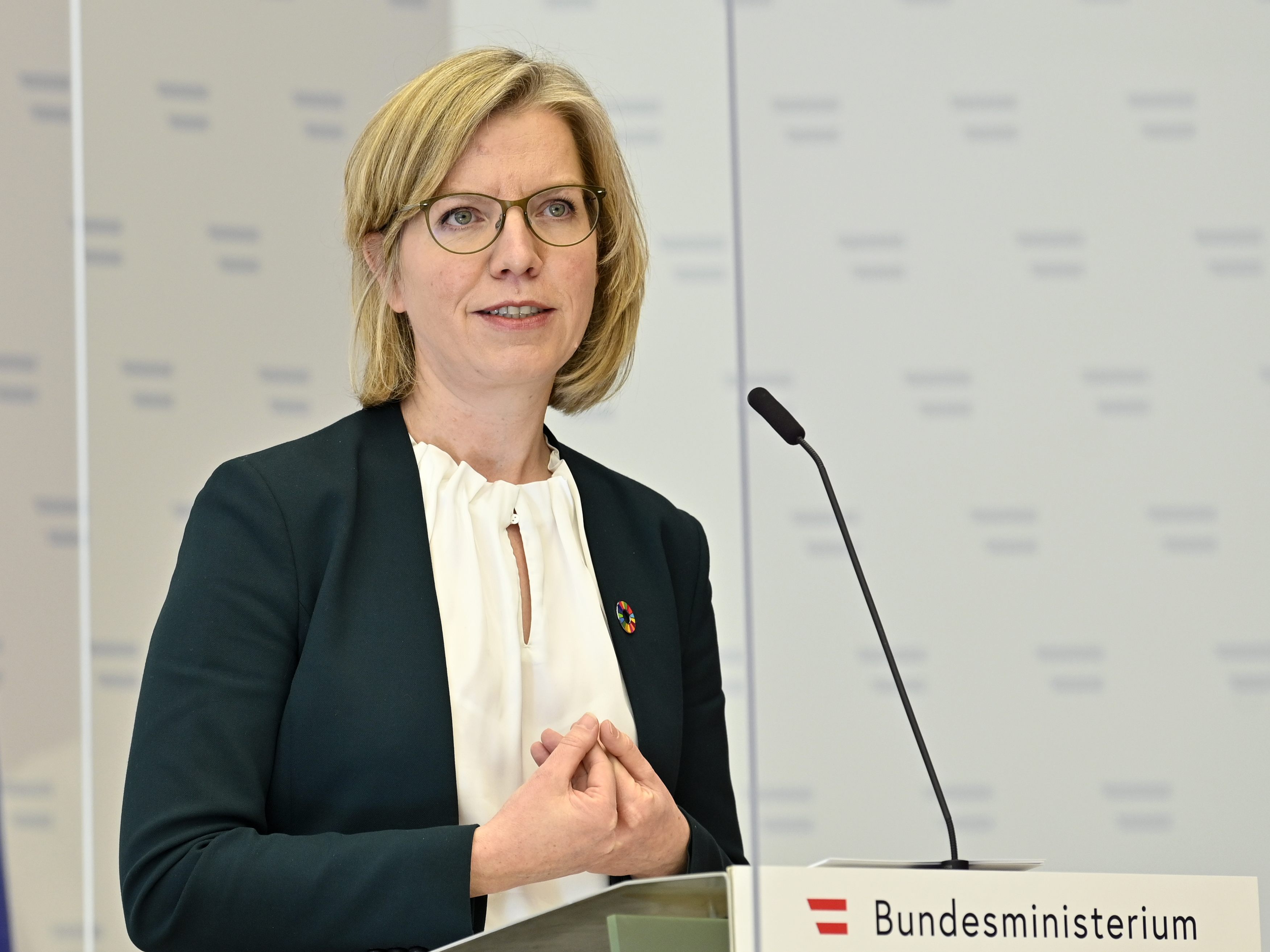 Leonore Gewessler spricht am Dienstag nach dem Energielenkungsbeirat.