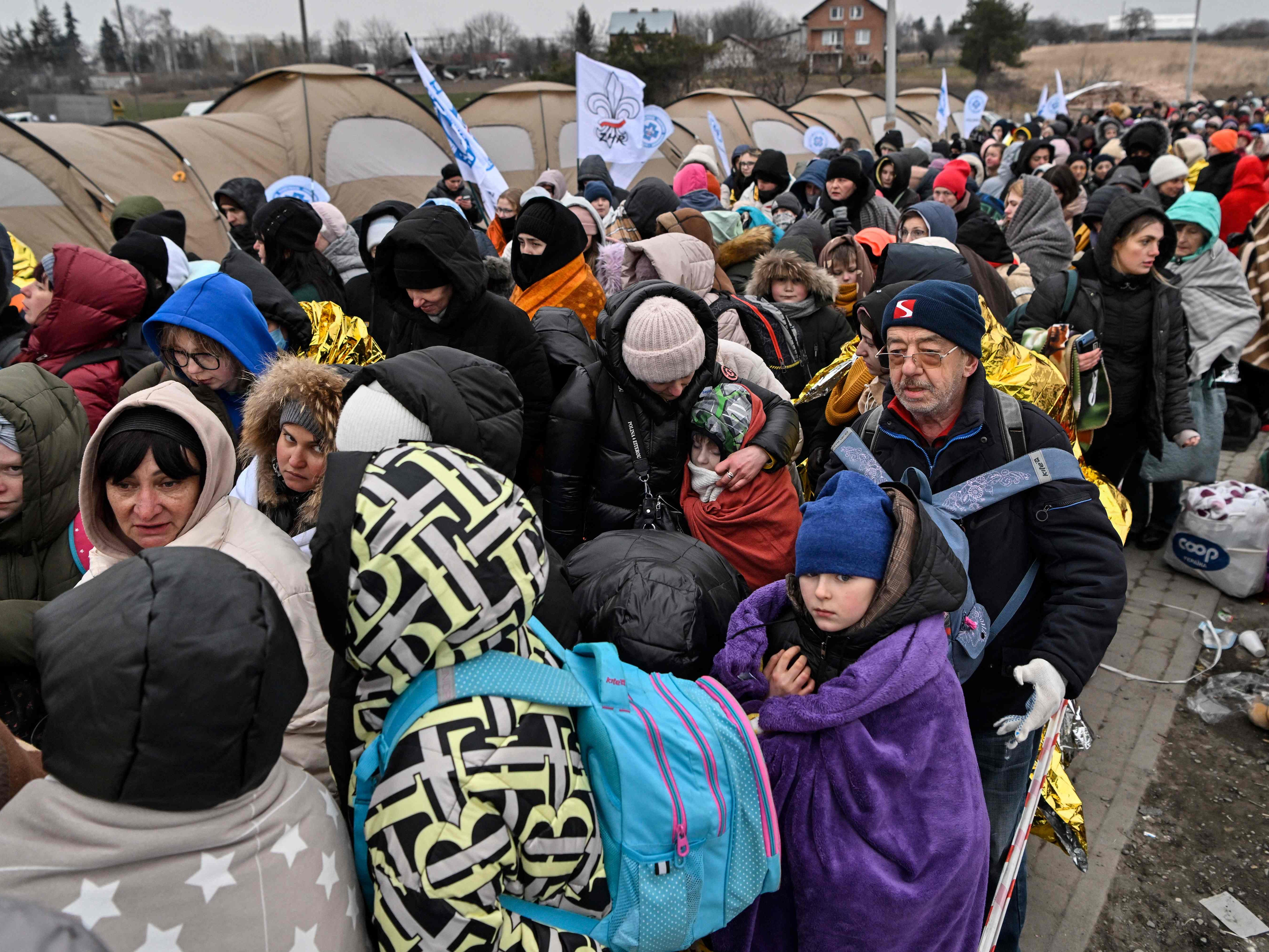Bereits über eine Millionen Flüchtlinge sind in Polen angekommen.