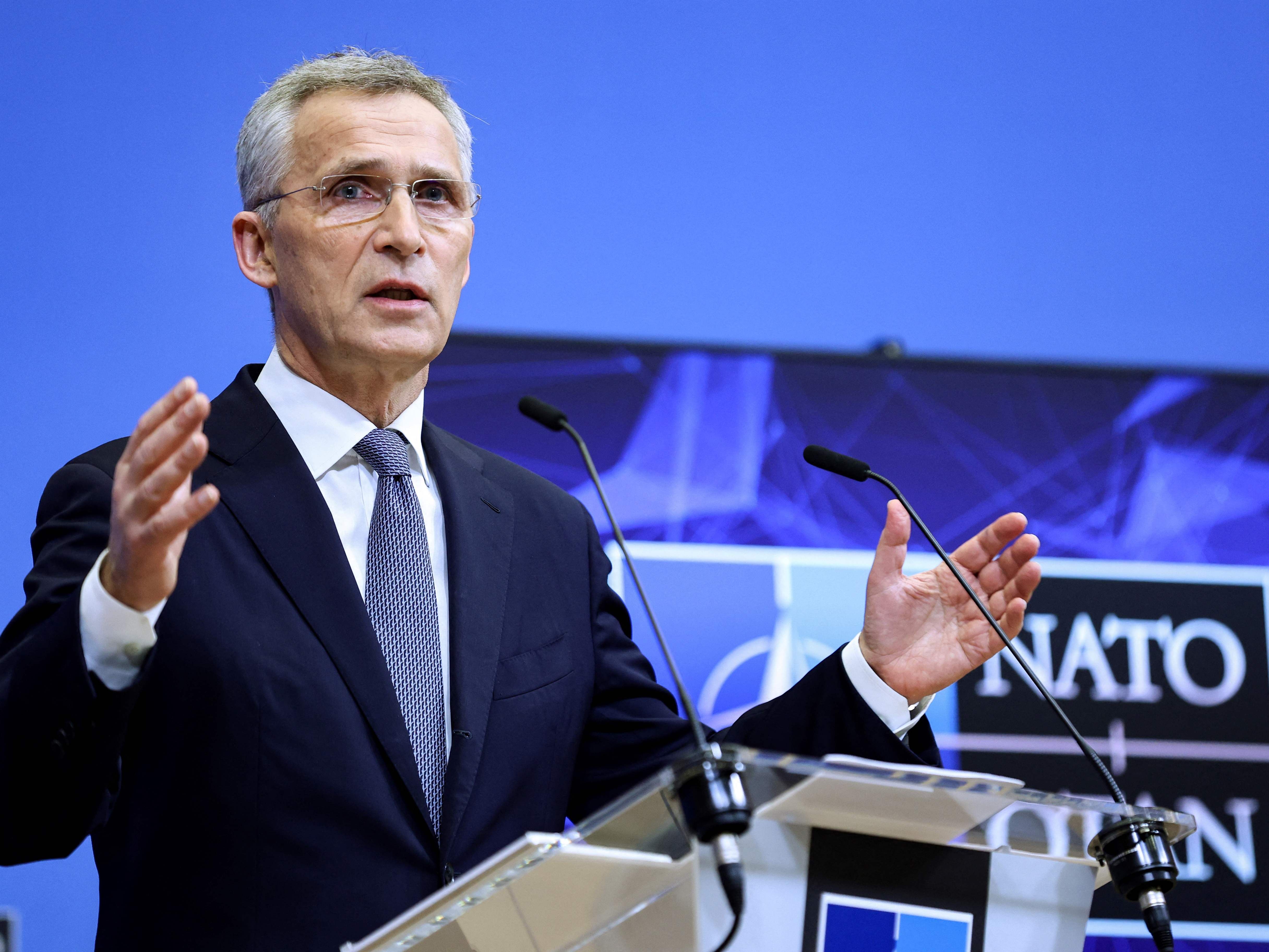 Jens Stoltenberg kündigte ein NATO-Treffen zu Russlands Krieg an.