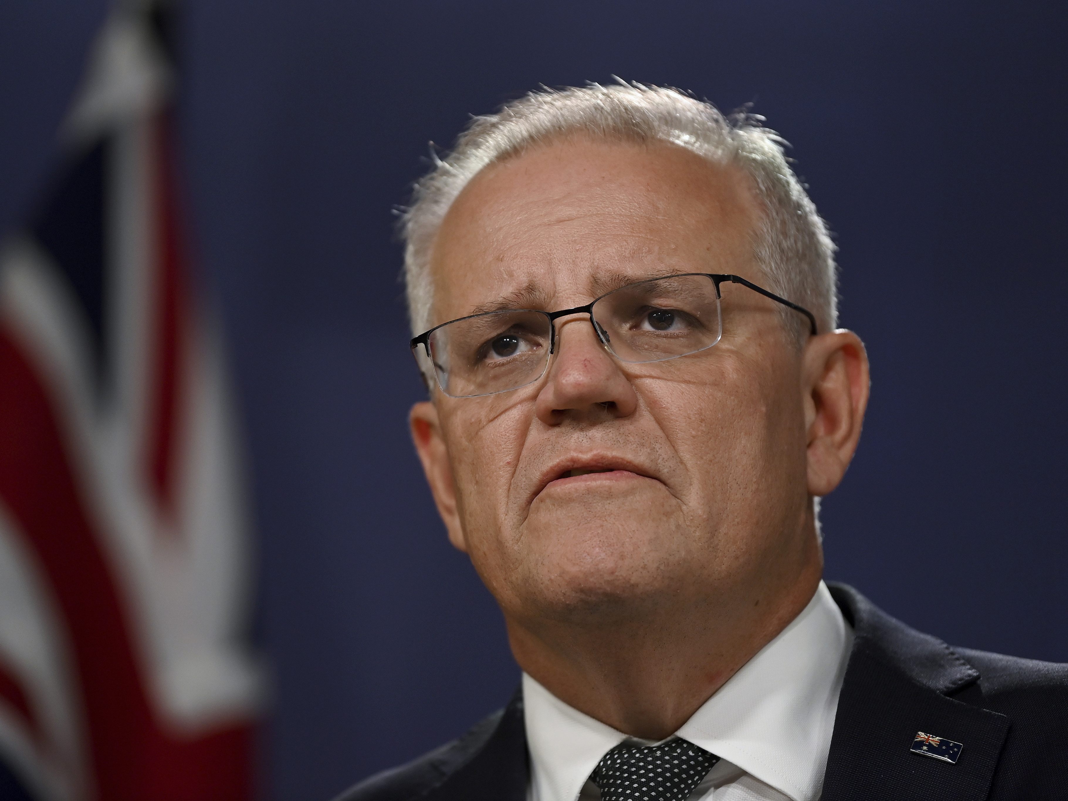Premierminister Scott Morrison kündigte die Unterstützung der Ukraine an. Premierminister Scott Morrison kündigte die Unterstützung der Ukraine an.