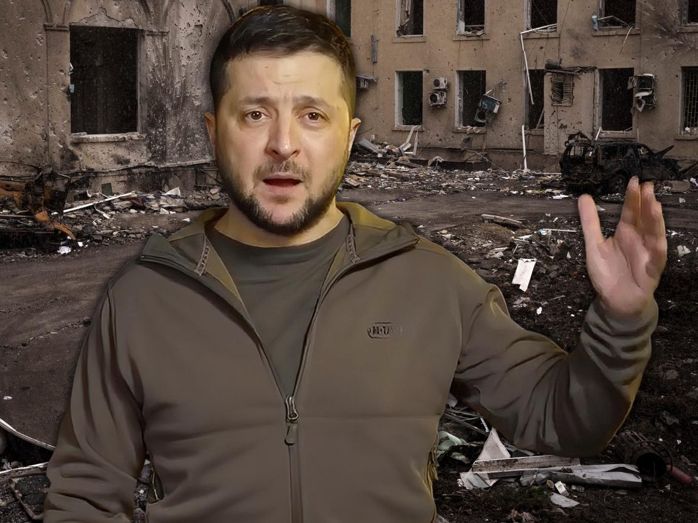 Selenskyj bezeichnete die Situation in Mariupol als eindeutige humanitäre Katastrophe.