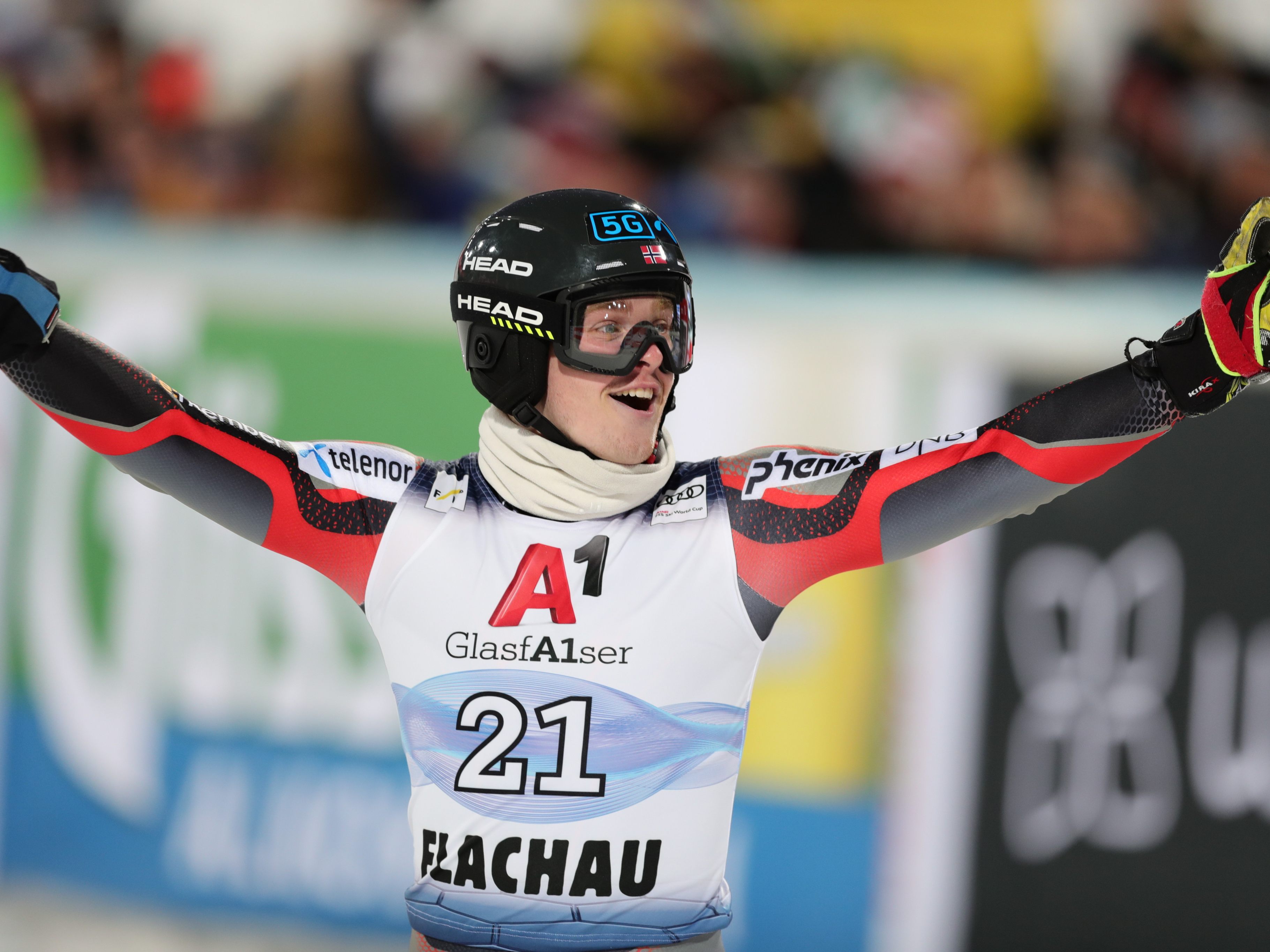 Atle Lie McGrath feierte in Flachau seinen ersten Weltcupsieg. Atle Lie McGrath feierte in Flachau seinen ersten Weltcupsieg.