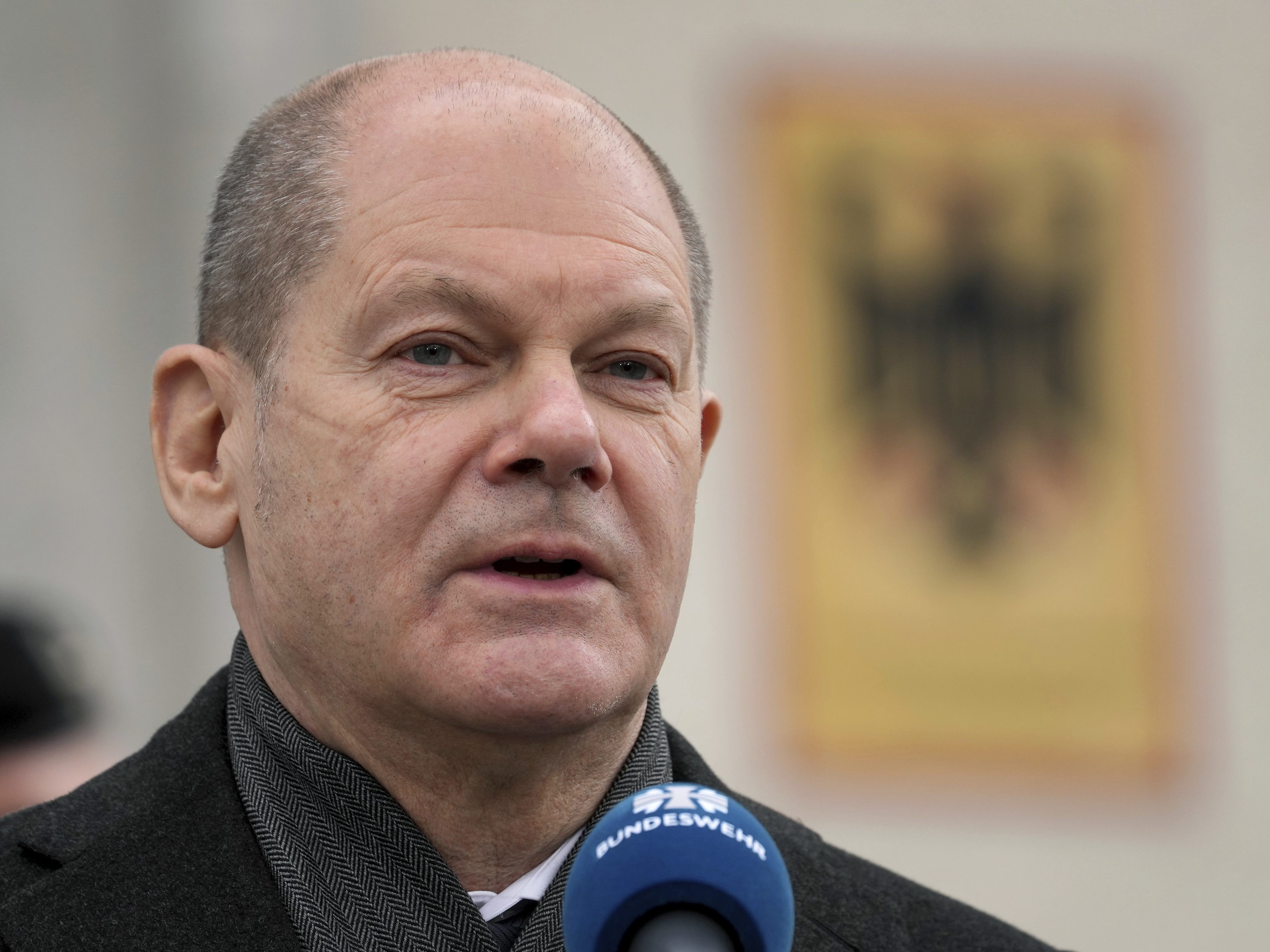 Eine Warnung vor einer Ausdehnung des Ukraine-Kriegs kommt von Olaf Scholz.