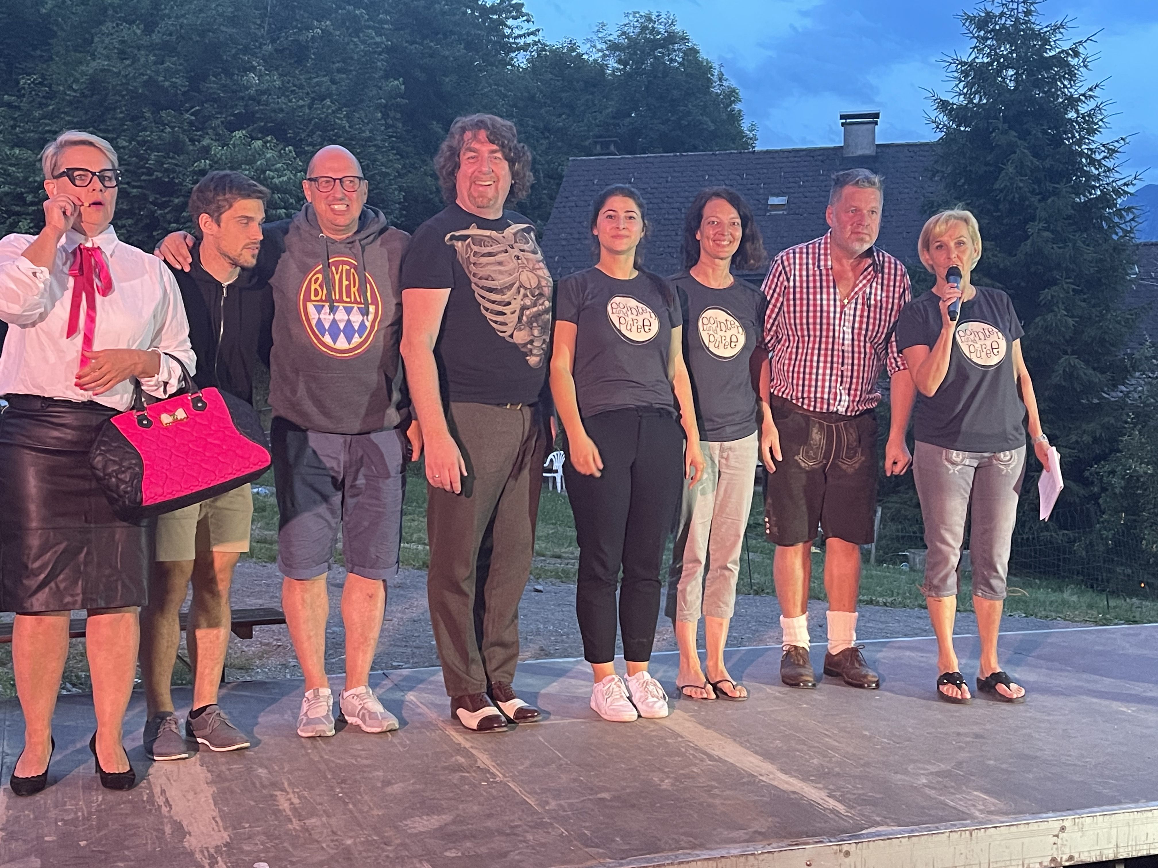 Das Pointen-Team garantiert für feinen Humor und gute Stimmung.