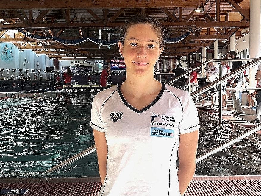 Anna Burtscher von der TS Dornbirn Schwimmen überzeugte mit guten Leistungen bei der Ö-Nachwuchsmeisterschaft. Anna Burtscher von der TS Dornbirn Schwimmen überzeugte mit guten Leistungen bei der Ö-Nachwuchsmeisterschaft.