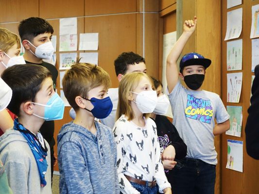Die Kinder zu Gast im Rathaus Bludenz Die Kinder zu Gast im Rathaus Bludenz