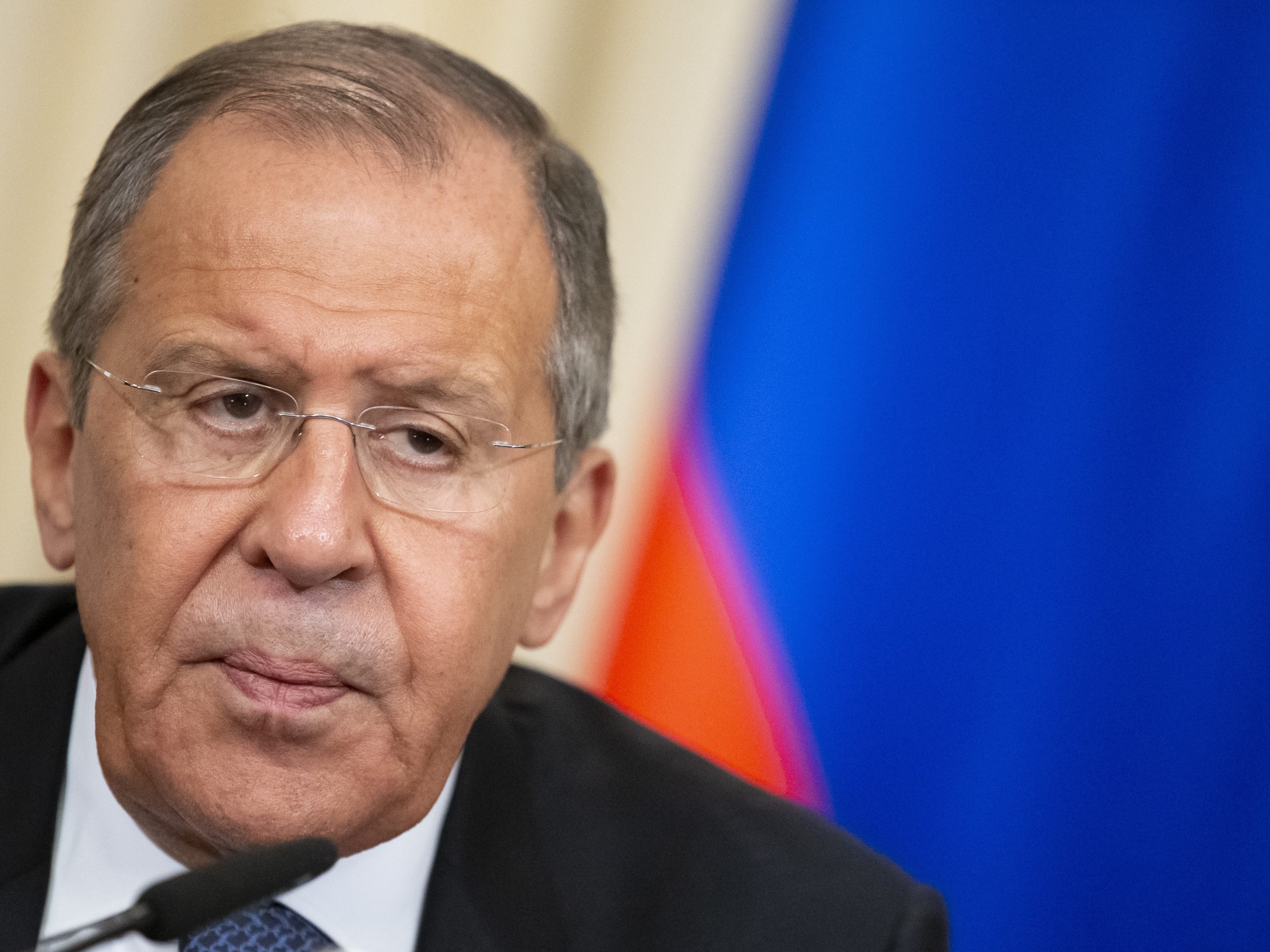 Russland kündigt Einreiseverbot für bestimmte EU-Politiker an. Im Bild: Außenminister Sergej Lawrow.