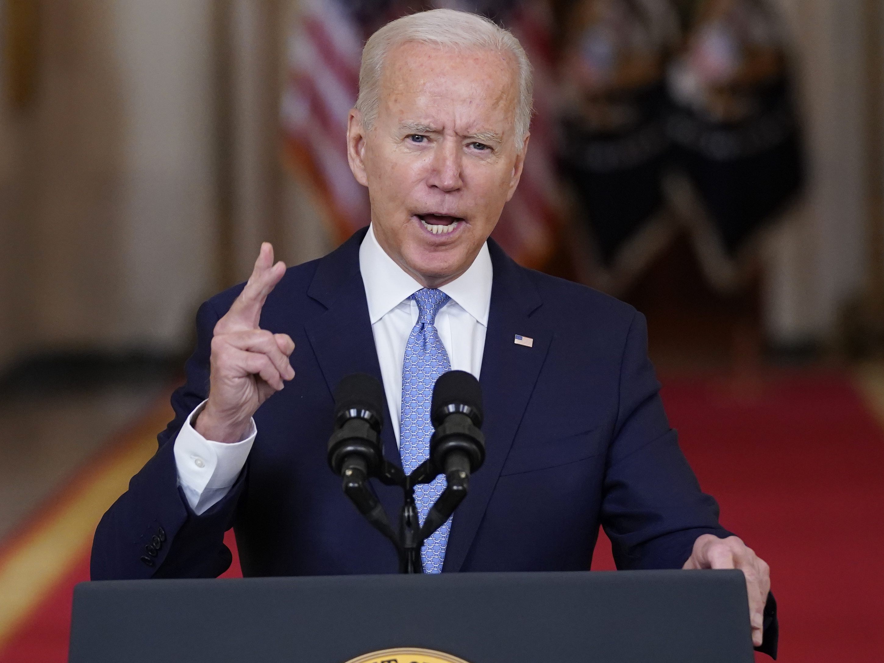 Biden verkündet neue Sanktionen gegen Russland. Biden verkündet neue Sanktionen gegen Russland.
