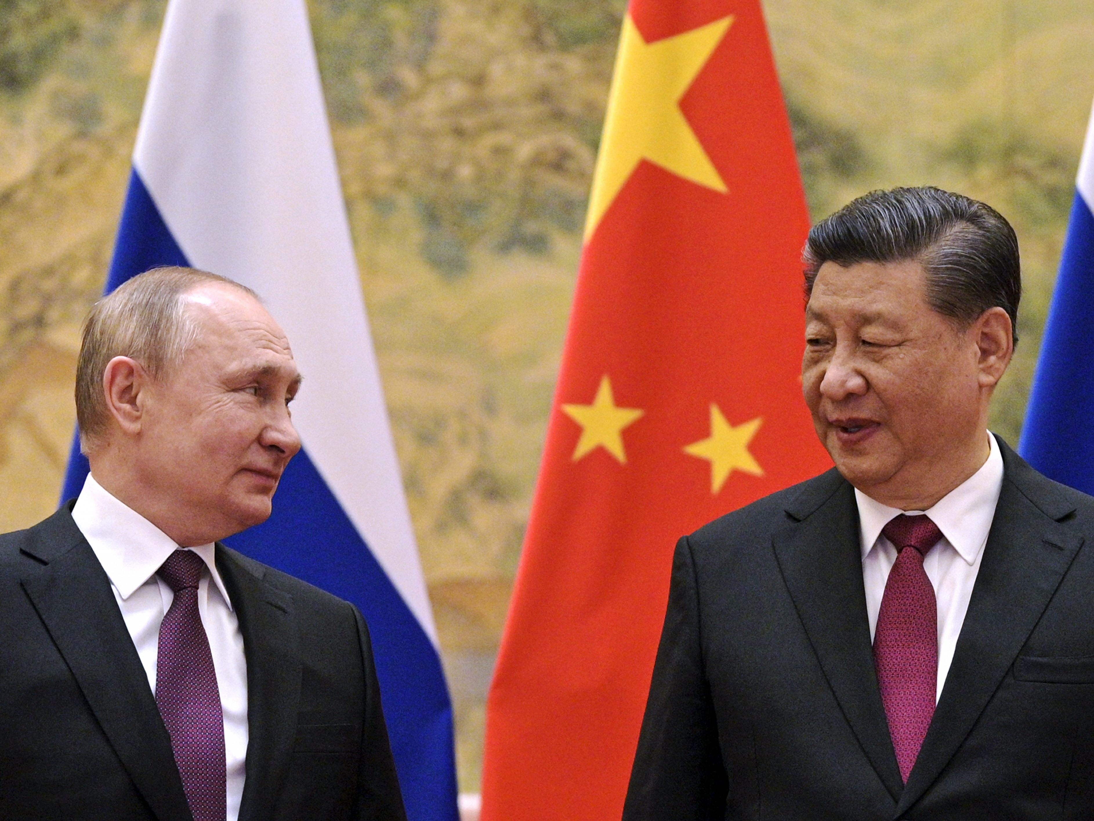 Moskau erhoffte sich von Peking offenbar militärische Unterstützung im Ukraine-Krieg. Moskau erhoffte sich von Peking offenbar militärische Unterstützung im Ukraine-Krieg.