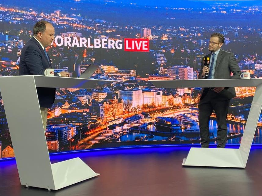 Lukas Schretzmayer-Sustala war am Montag zu Gast bei "Vorarlberg LIVE".