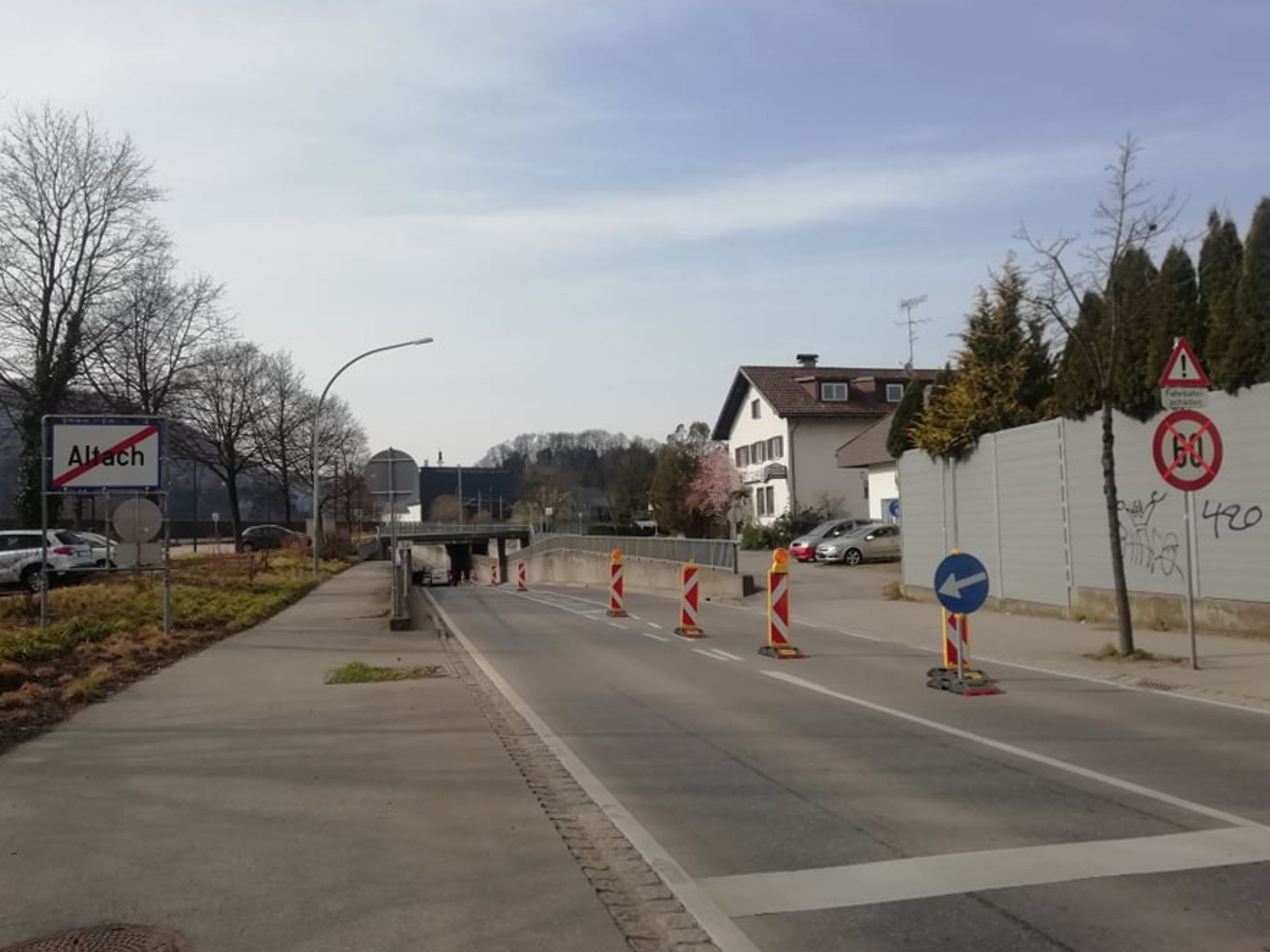 In  den kommenden Monaten wird die Bahnunterführung, sowie die Brücke an der L203 zwischen Altach und Götzis umfangreich saniert