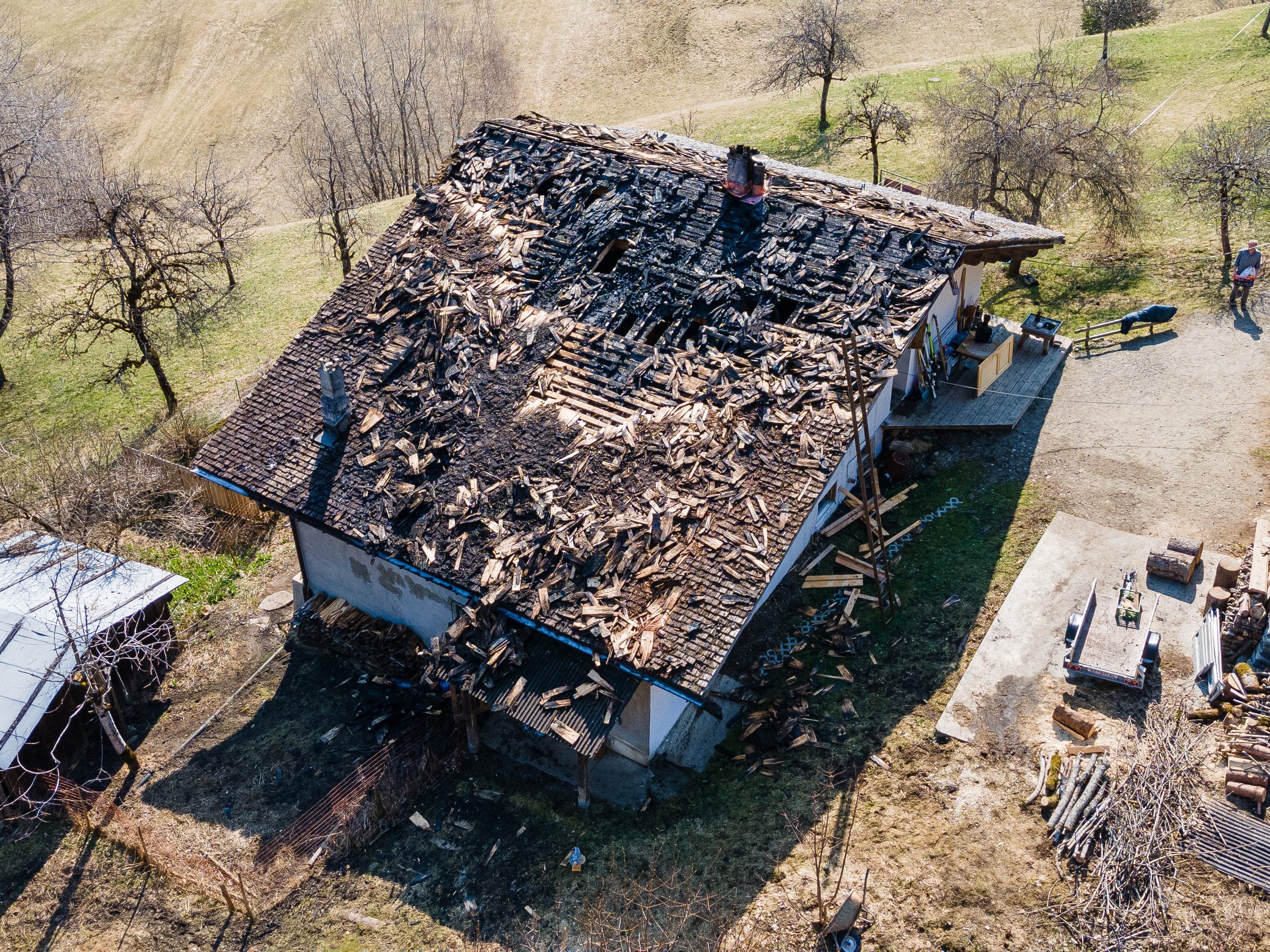 Brandruine in St. Gallenkirch