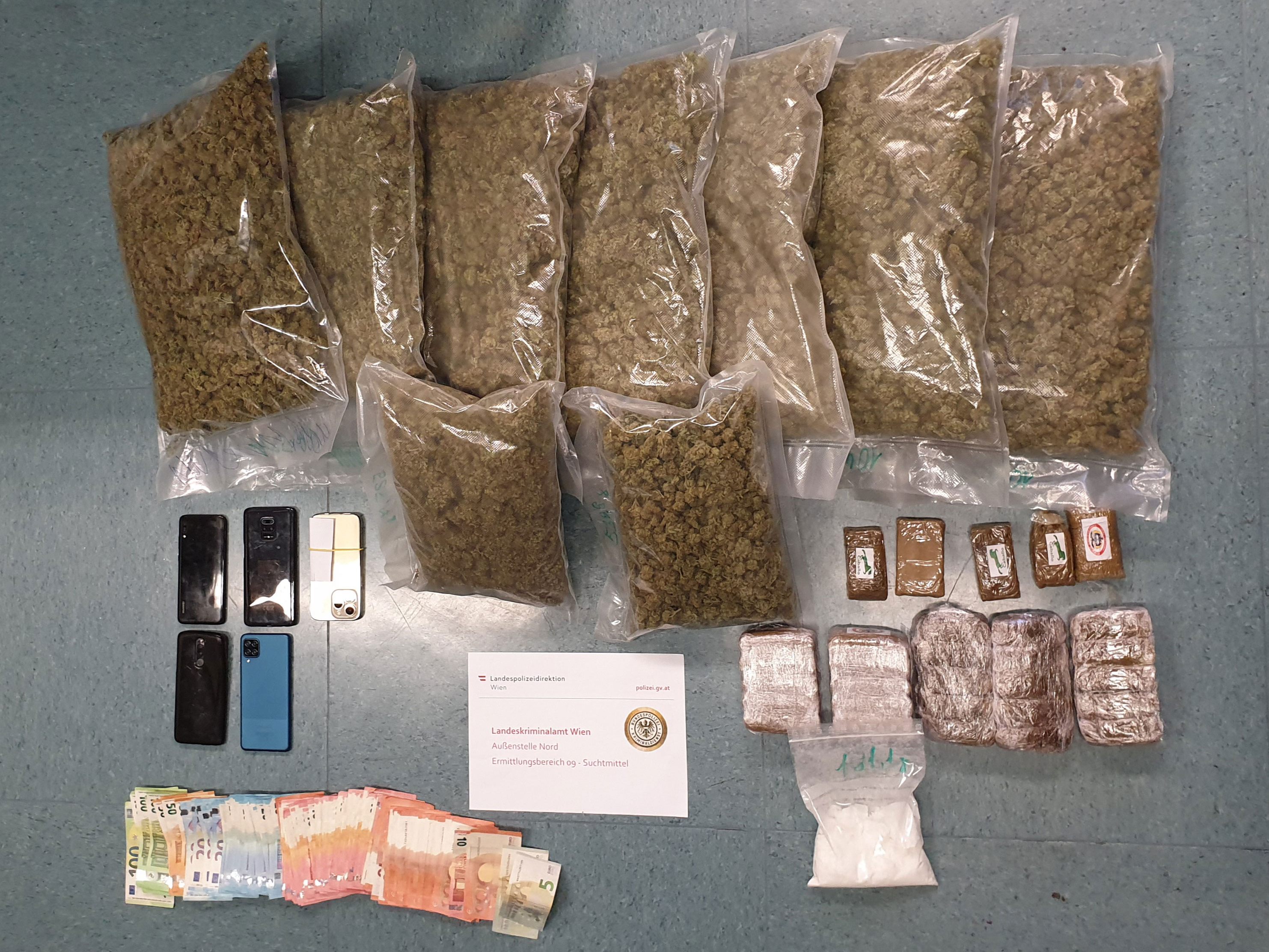 Diese Drogen wurden von der Polizei sichergestellt Diese Drogen wurden von der Polizei sichergestellt