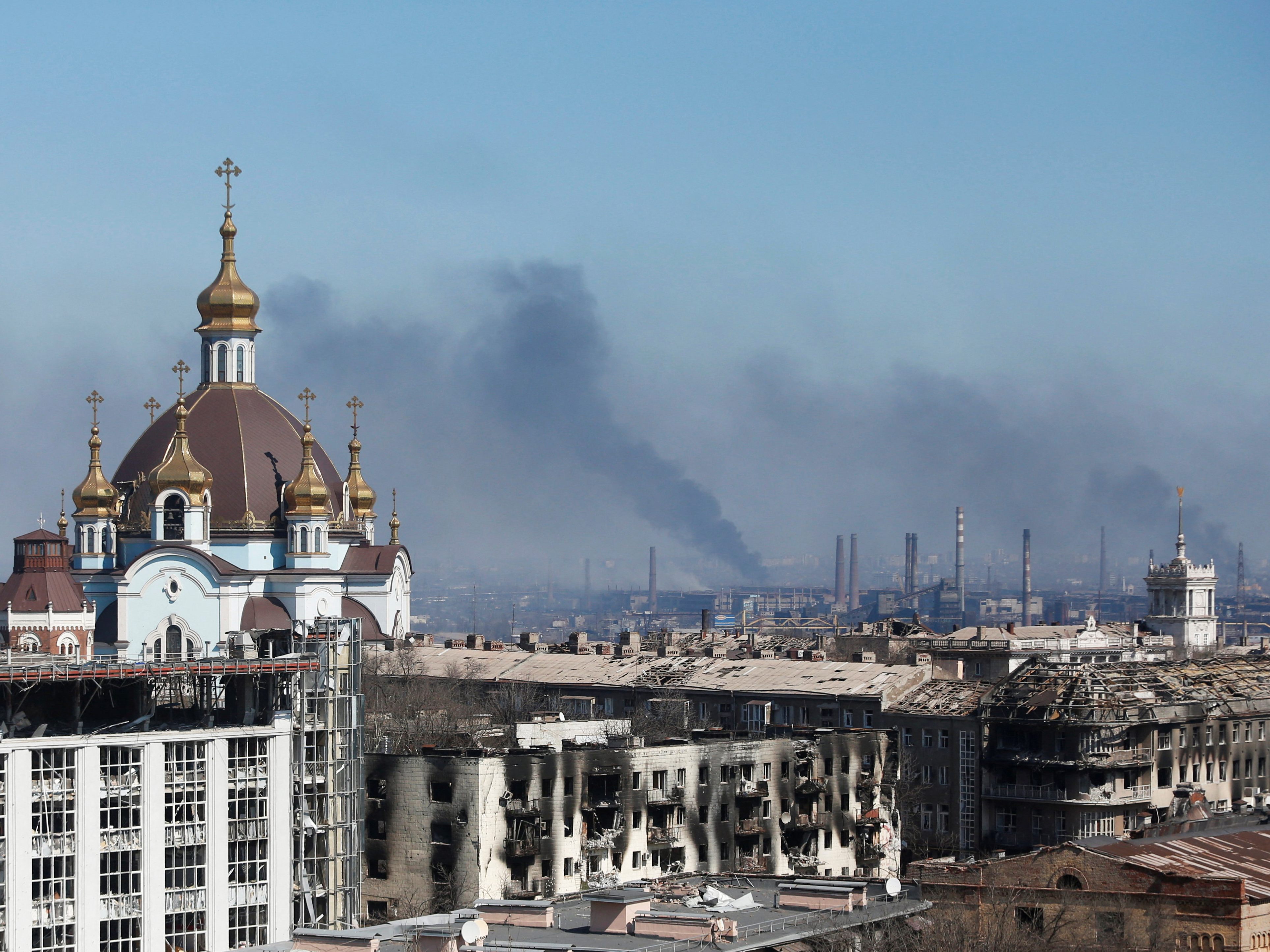Mariupol in der Ukraine: Auf die Eroberung der Stadt sollen sich russische Truppen fokussieren. Mariupol in der Ukraine: Auf die Eroberung der Stadt sollen sich russische Truppen fokussieren.