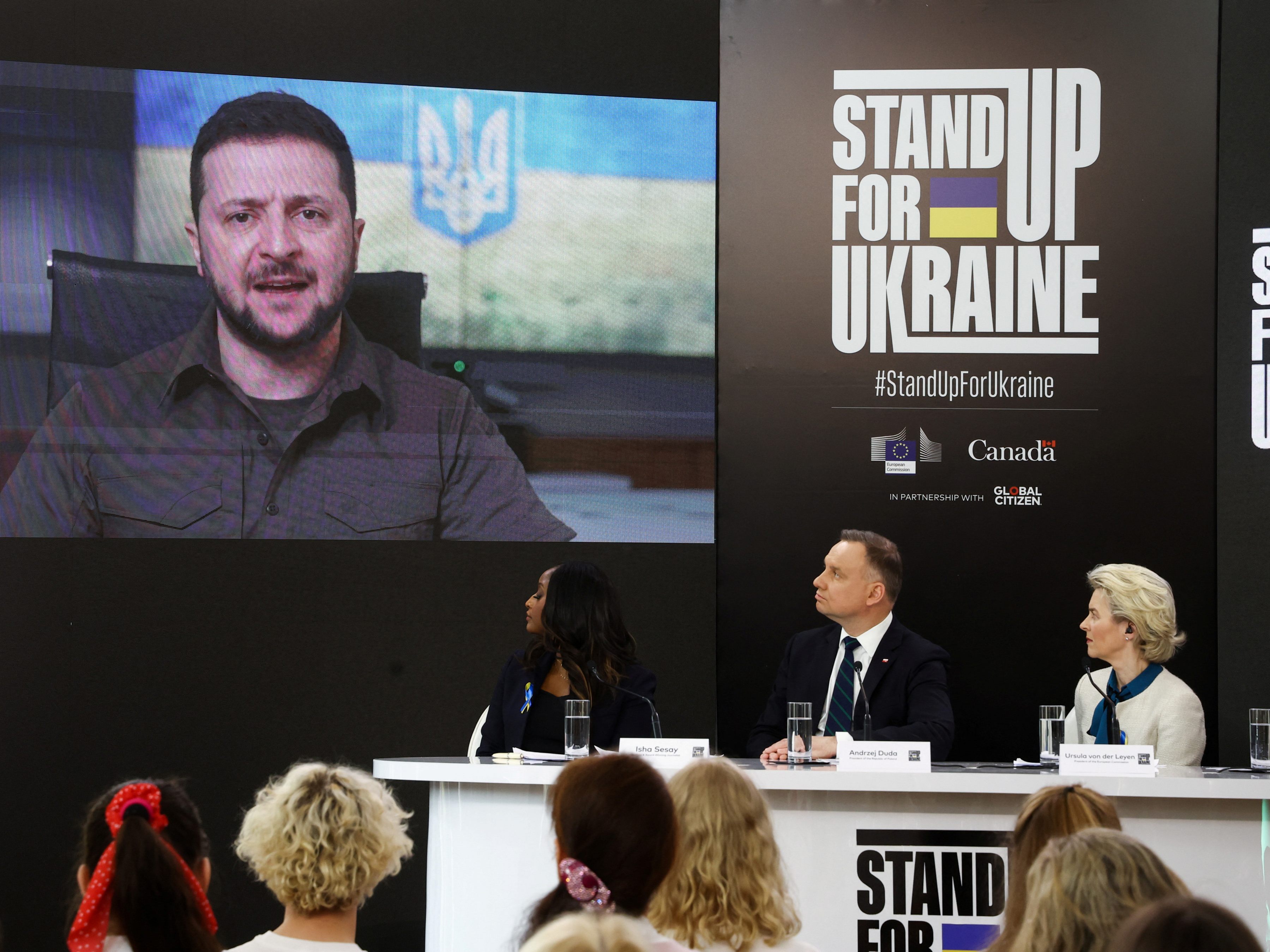 Über zehn Milliarden Euro wurden für die Ukraine bei der Geberkonferenz gesammelt. Über zehn Milliarden Euro wurden für die Ukraine bei der Geberkonferenz gesammelt.