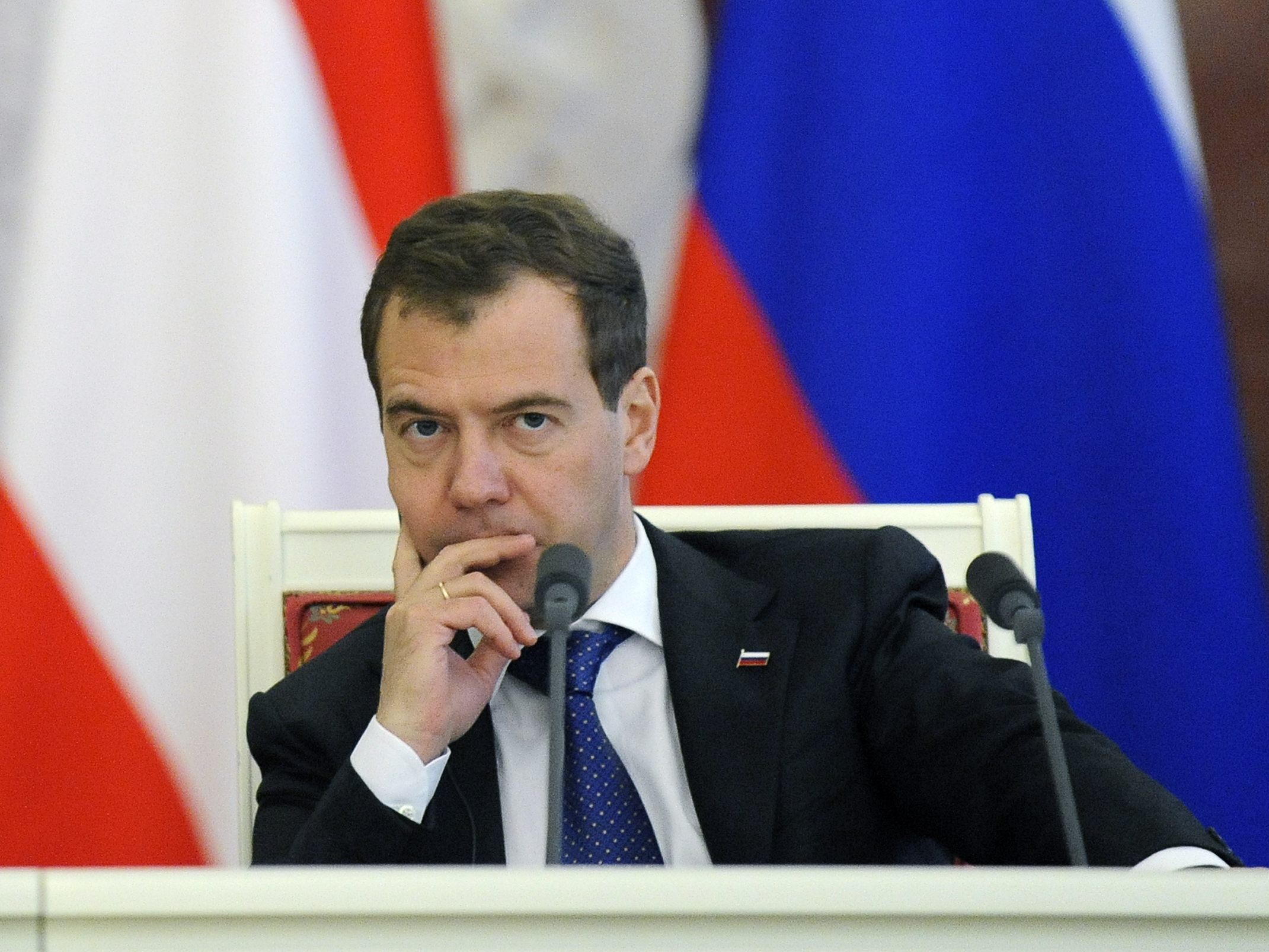 Der russische Ex-Präsident Dmitri Medwedew warnte die NATO vor einem Beitritt von Finnland und Schweden. Der russische Ex-Präsident Dmitri Medwedew warnte die NATO vor einem Beitritt von Finnland und Schweden.