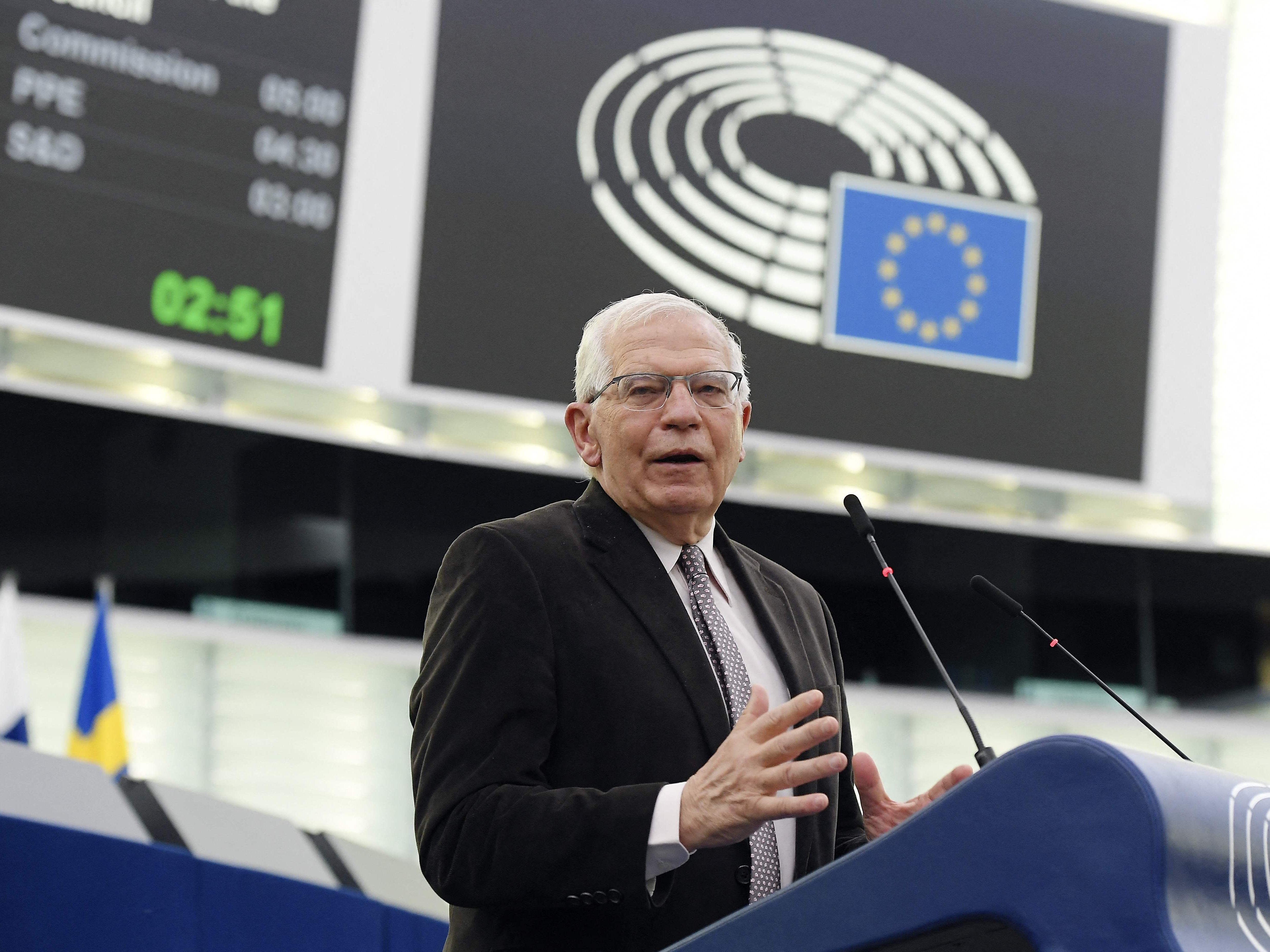 Borrell schlug Bereitstellung von 500 Mio. Euro zur Unterstützung der ukrainischen Streitkräfte vor Borrell schlug Bereitstellung von 500 Mio. Euro zur Unterstützung der ukrainischen Streitkräfte vor