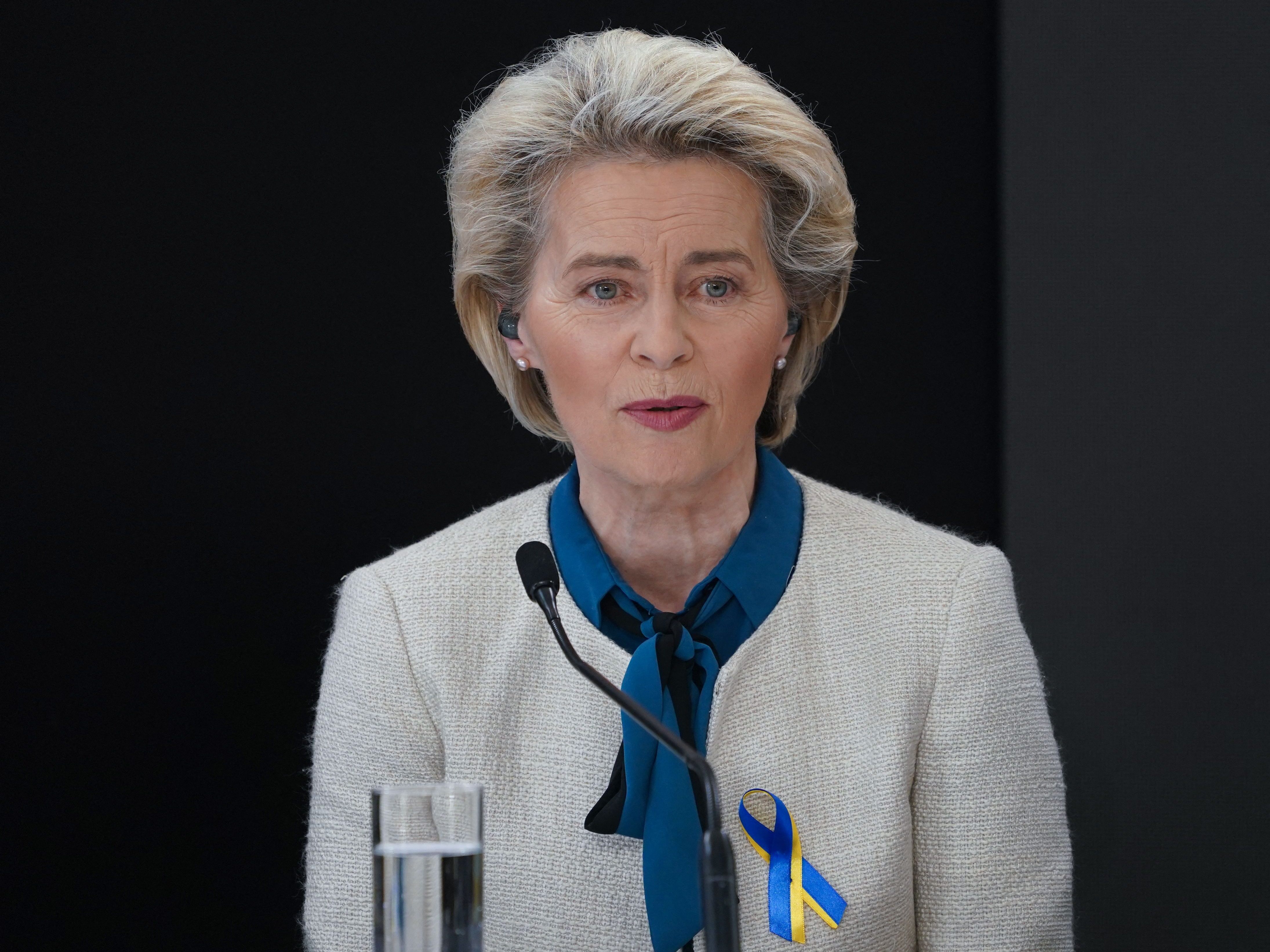 Eine Ankündigung in puncto Russland-Sanktionen kam von Ursula von der Leyen. Eine Ankündigung in puncto Russland-Sanktionen kam von Ursula von der Leyen.
