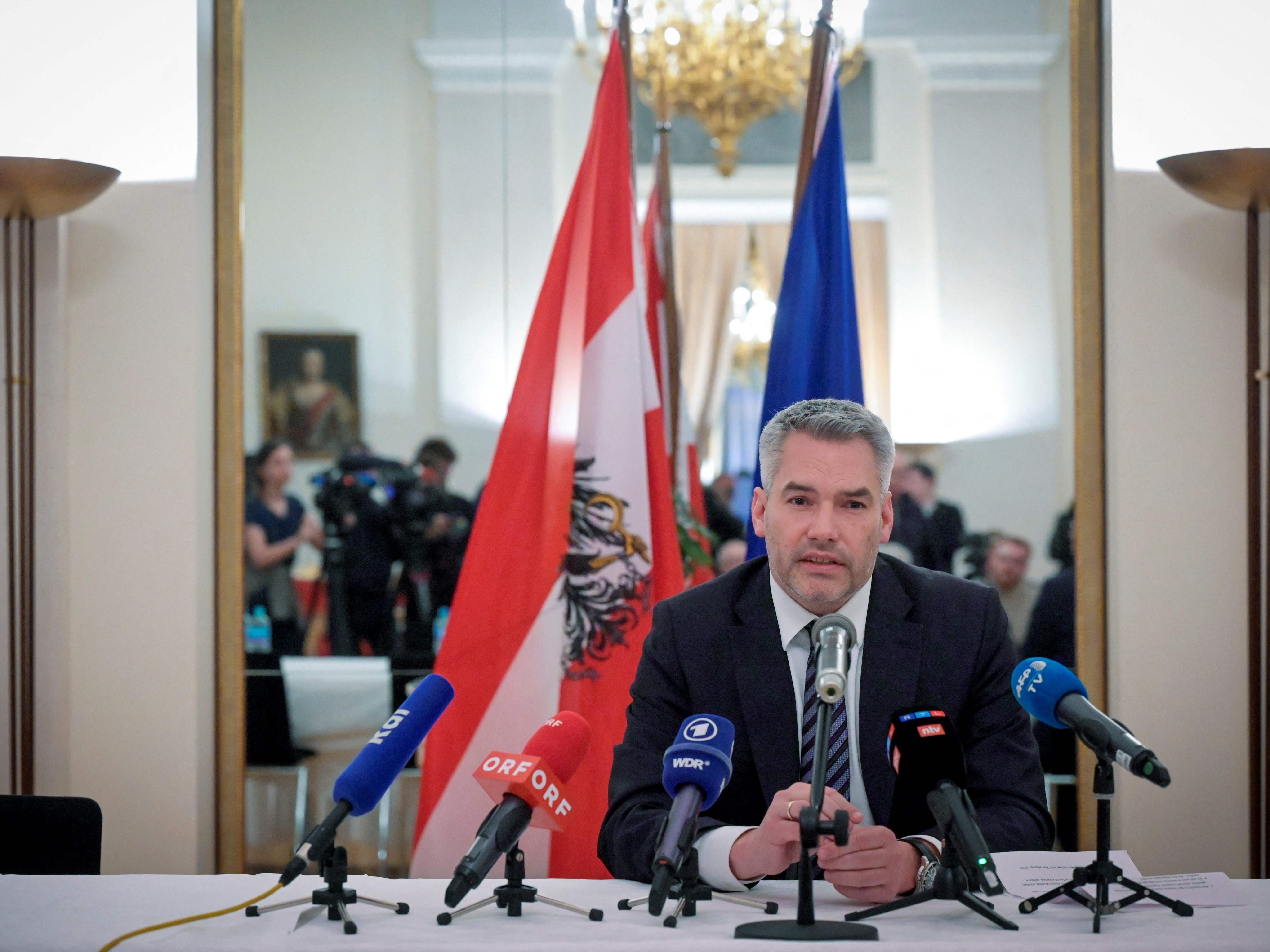 Kanzler Nehammer traf am Montag Wladimir Putin in Moskau.