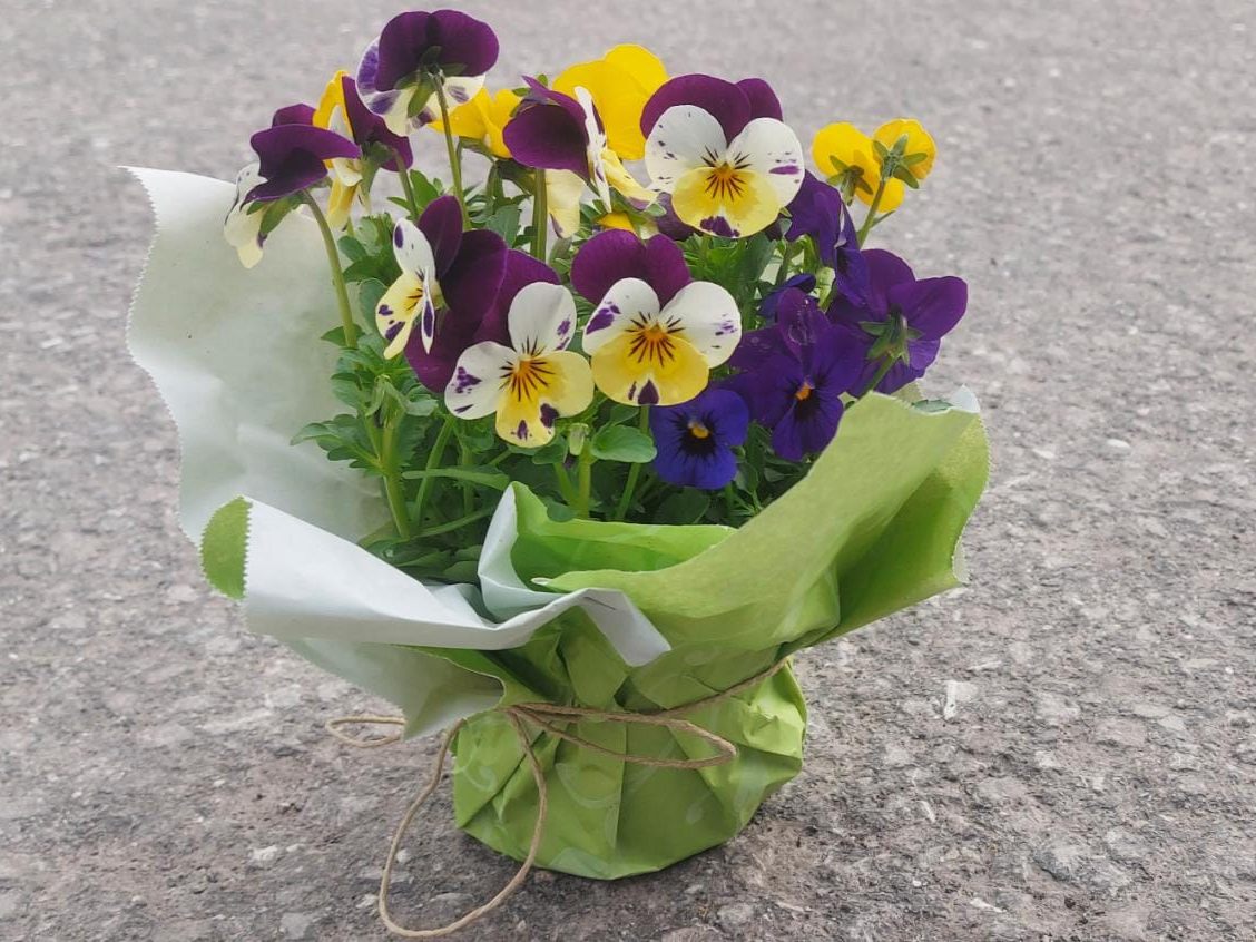 Gemeinsam mit dem "Dorer Blättle" gab es Blumen.