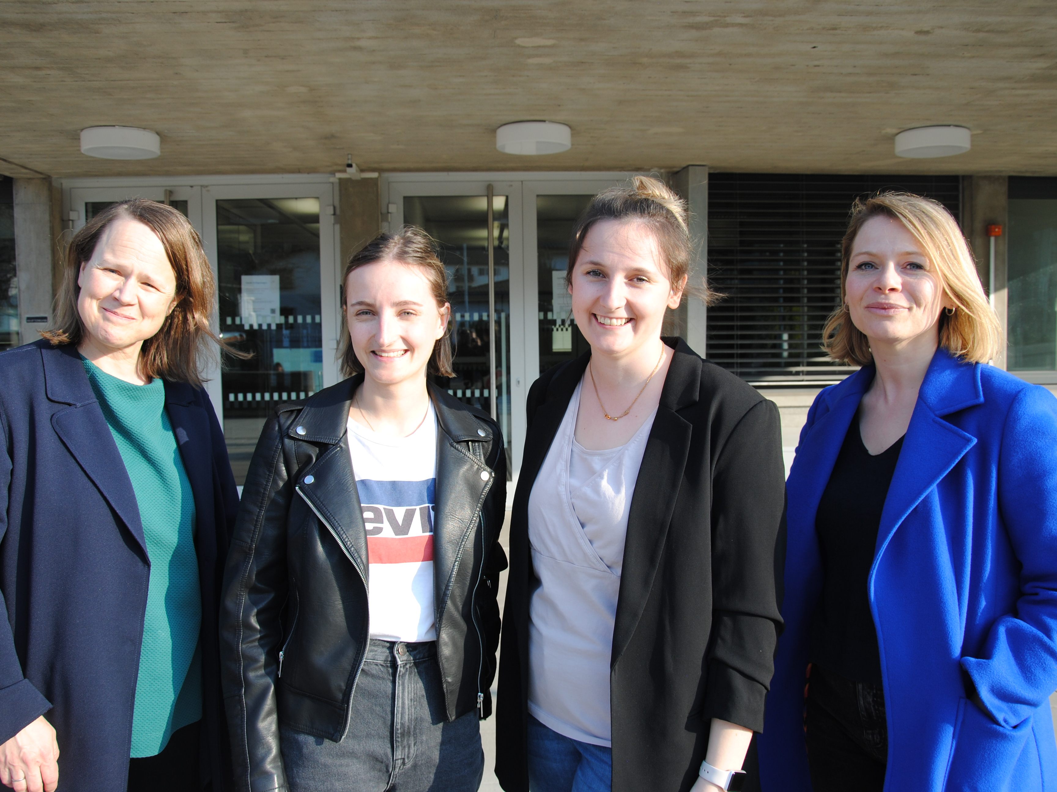 Sabine Benzer (PH Vorarlberg), Angelika Lampert (Studierende PH Vorarlberg), Patricia Mark (Studierende PH Vorarlberg), Melanie Greussing (Double Check Netzwerk).