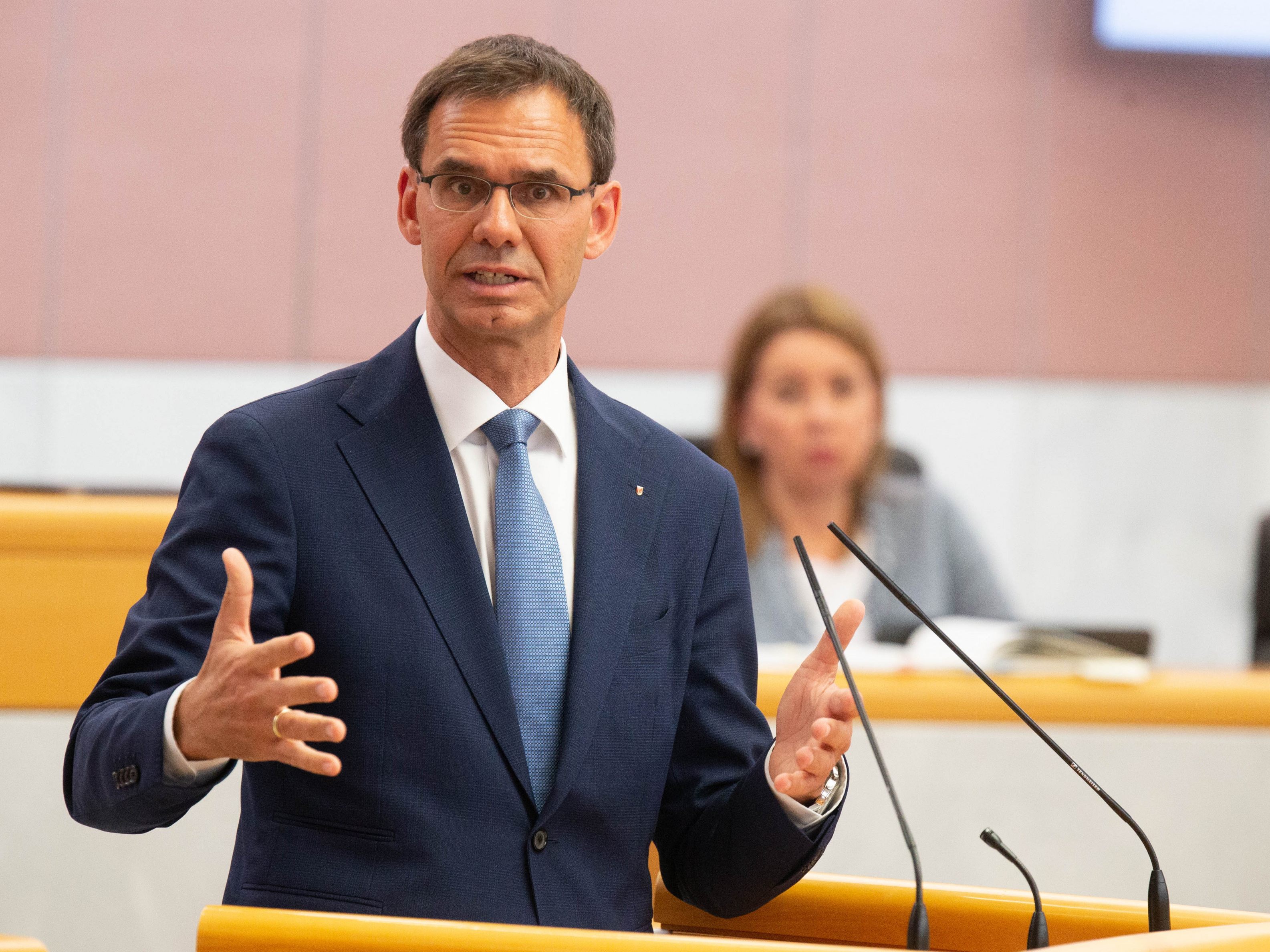 Landeshauptmann Markus Wallner war im Sonderlandtag scharfen Attacken ausgesetzt. Landeshauptmann Markus Wallner war im Sonderlandtag scharfen Attacken ausgesetzt.