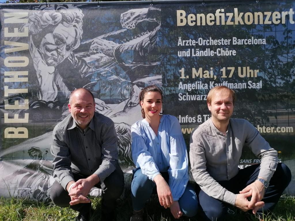 Das engagierte Organisationsteam mit Mathias Wachter, Maria Badias und Zamir Kabo. Das engagierte Organisationsteam mit Mathias Wachter, Maria Badias und Zamir Kabo.