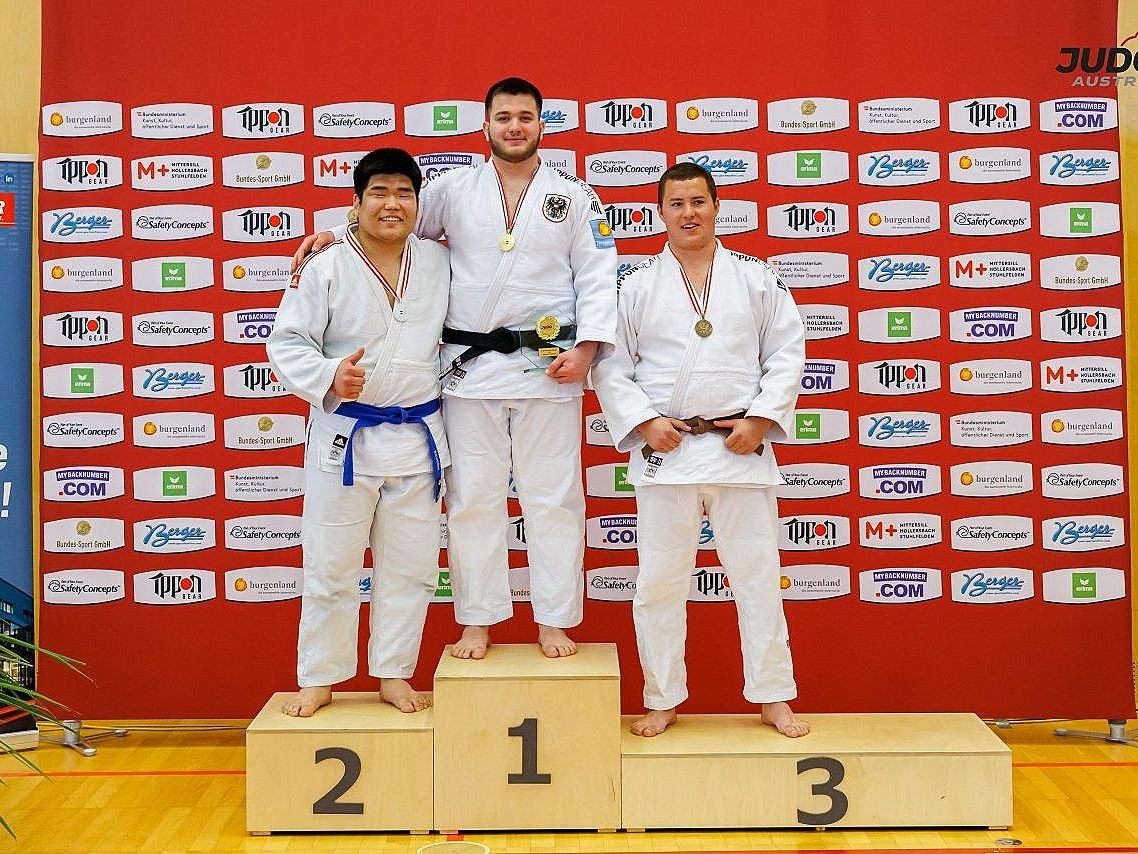 Im U23-Bewerb holten die Dornbirner mit Batkhuyak Khangerel (li.) die Silbermedaille. Im U23-Bewerb holten die Dornbirner mit Batkhuyak Khangerel (li.) die Silbermedaille.