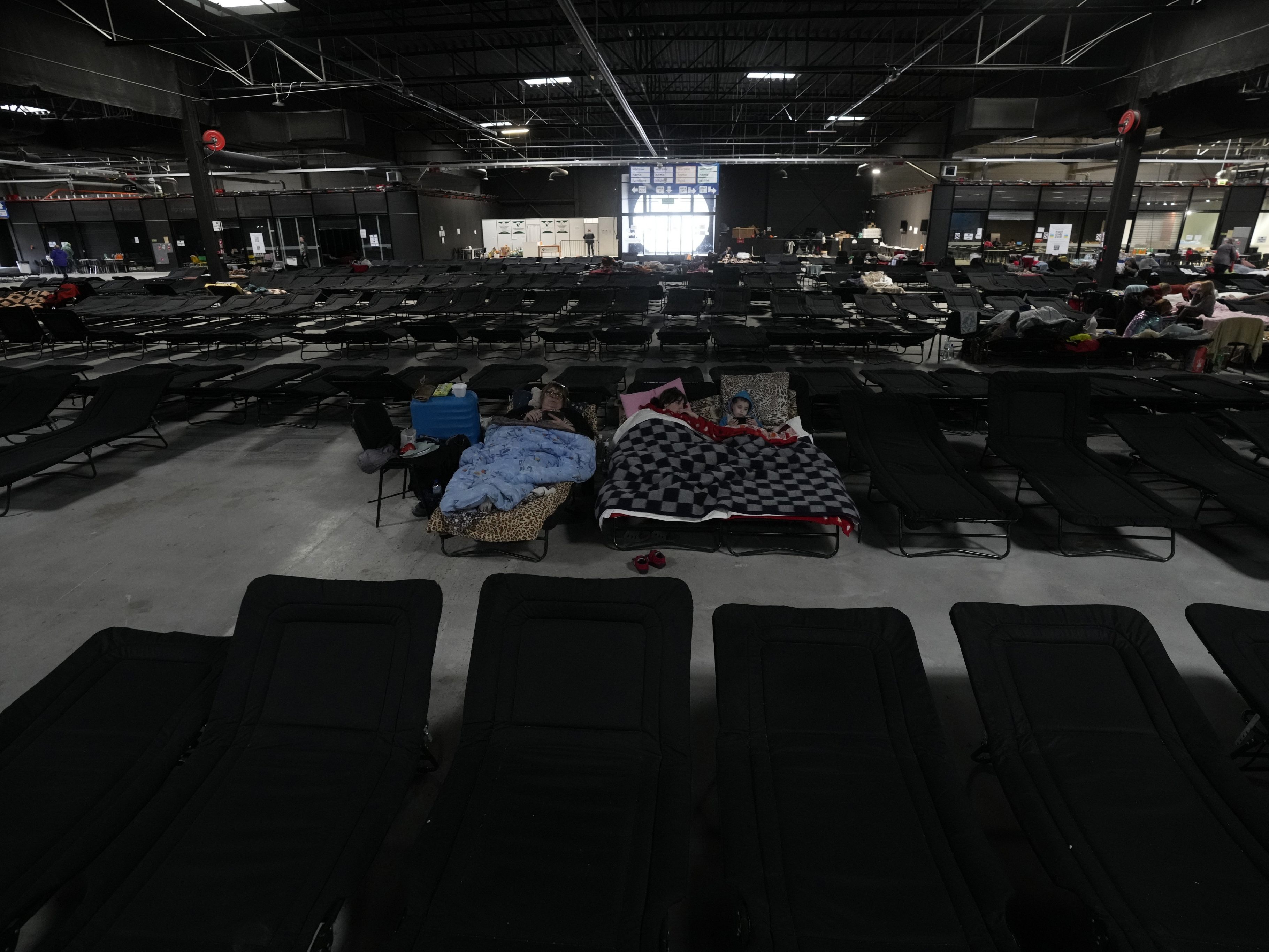 Viele ukrainische Flüchtlinge haben Polen erreicht. Viele ukrainische Flüchtlinge haben Polen erreicht.