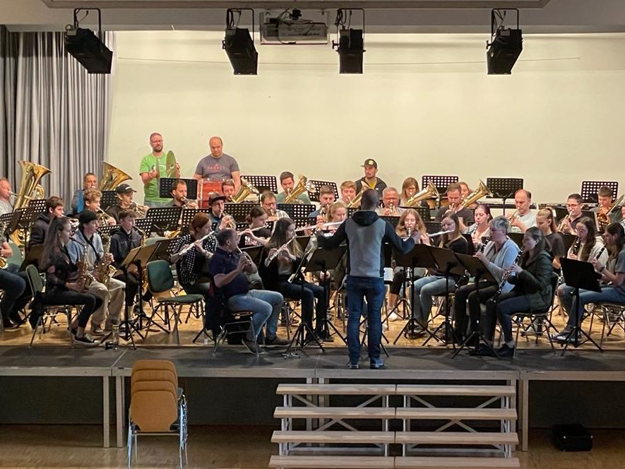 Probe Osterkonzert HM Dalaas und Wald a. A.