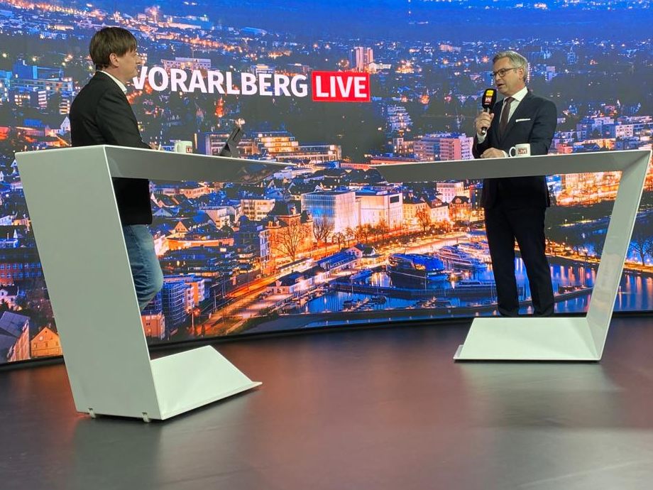 Magnus Brunner bei "Vorarlberg LIVE" Magnus Brunner bei "Vorarlberg LIVE"