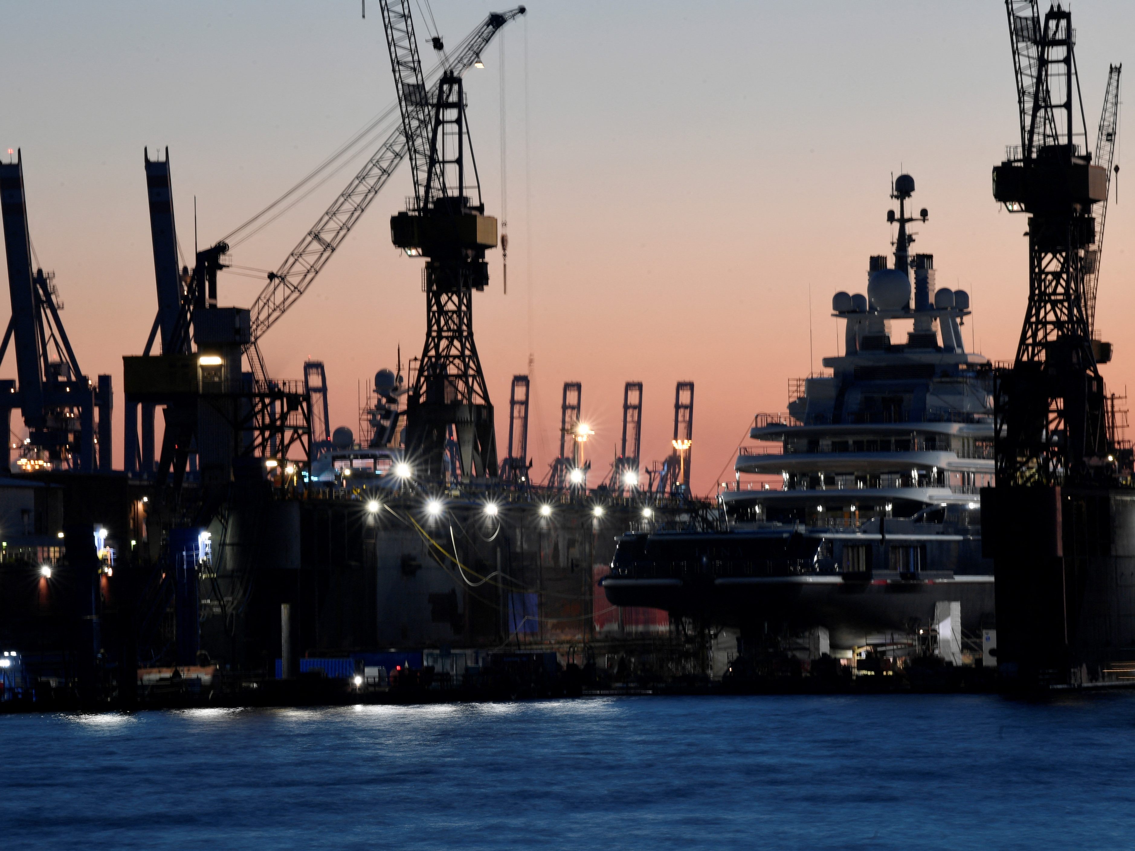 Hafen in Hamburg.