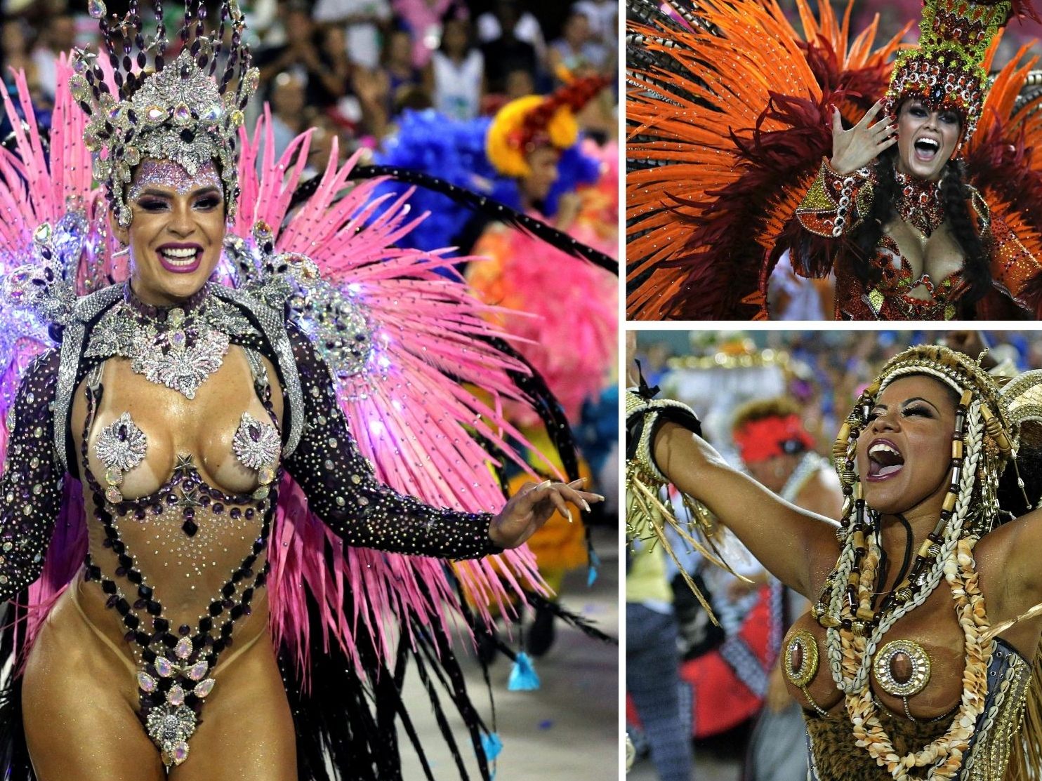 Ab Donnerstag ziehen in Rio wieder die Sambaschulen durch die Straßen.