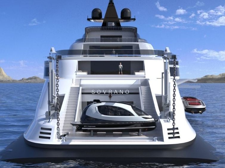 Rekord-Yacht mit zwei Hubschrauber-Landeplätzen geplant.