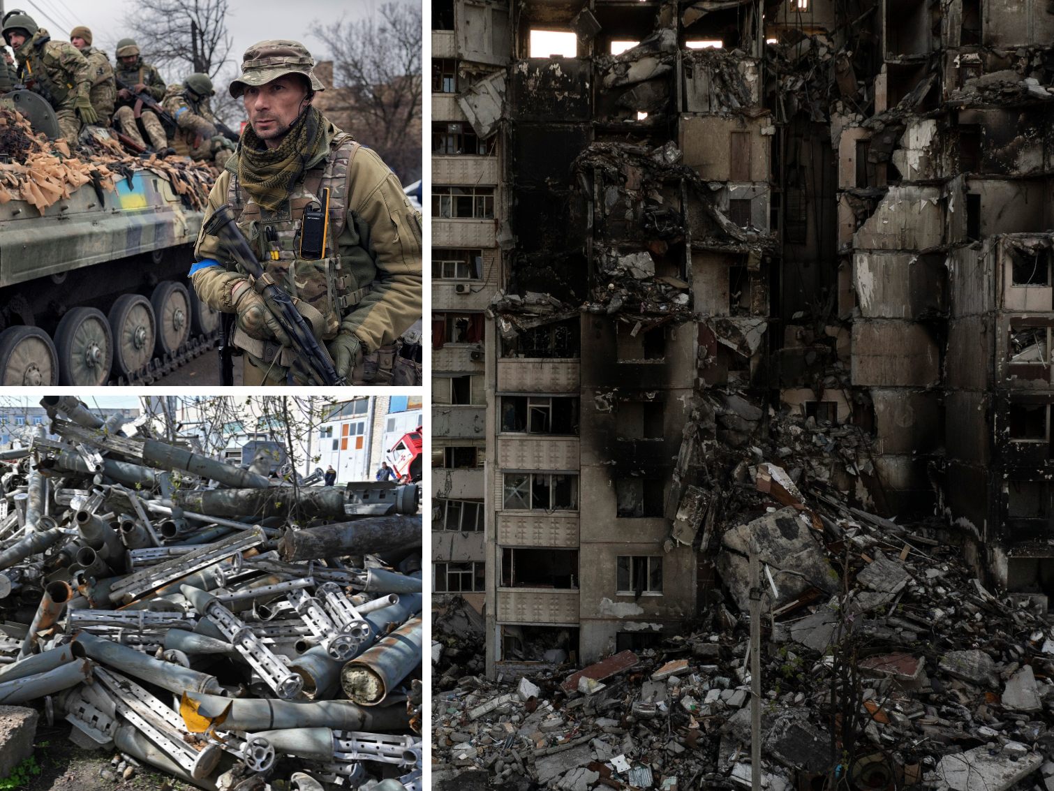 Bilder der Zerstörung in ukrainischen Städten